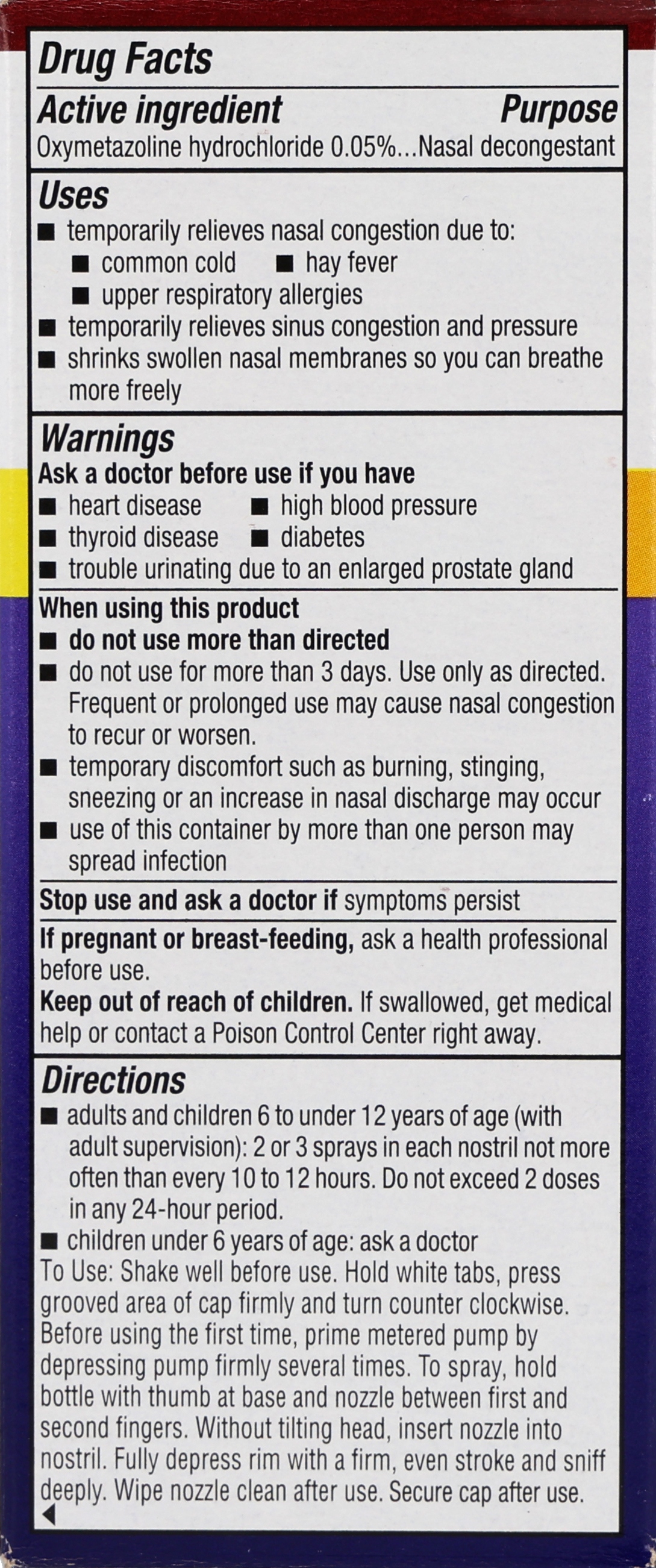 Afrin No Drip Extra Moisturizing Oxymetazoline HCl Nasal Decongestant Pump Mist – Image 16
