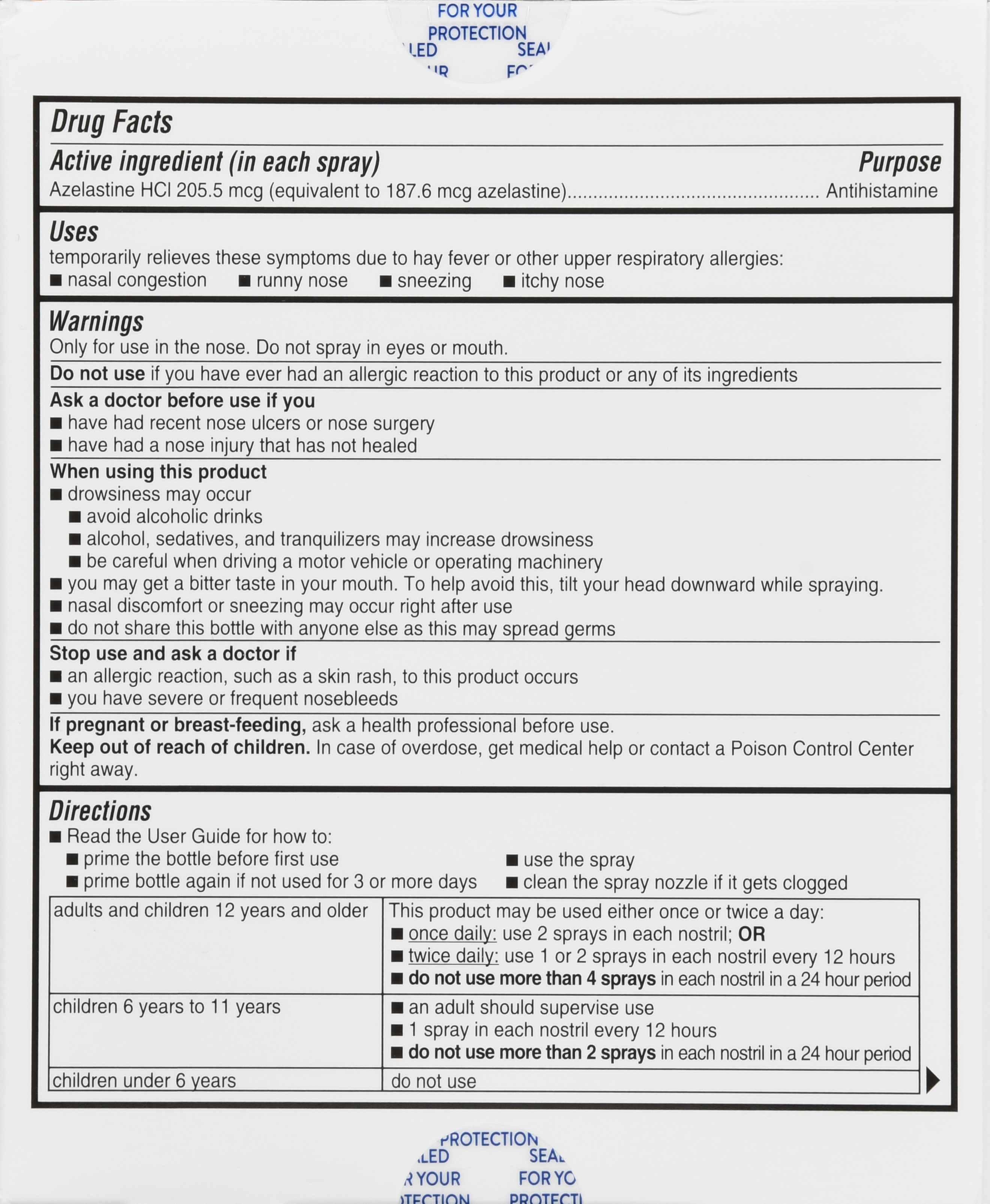 Astepro Allergy Azelastine HCl 205.5 mcg Antihistamine Nasal Spray – Image 19