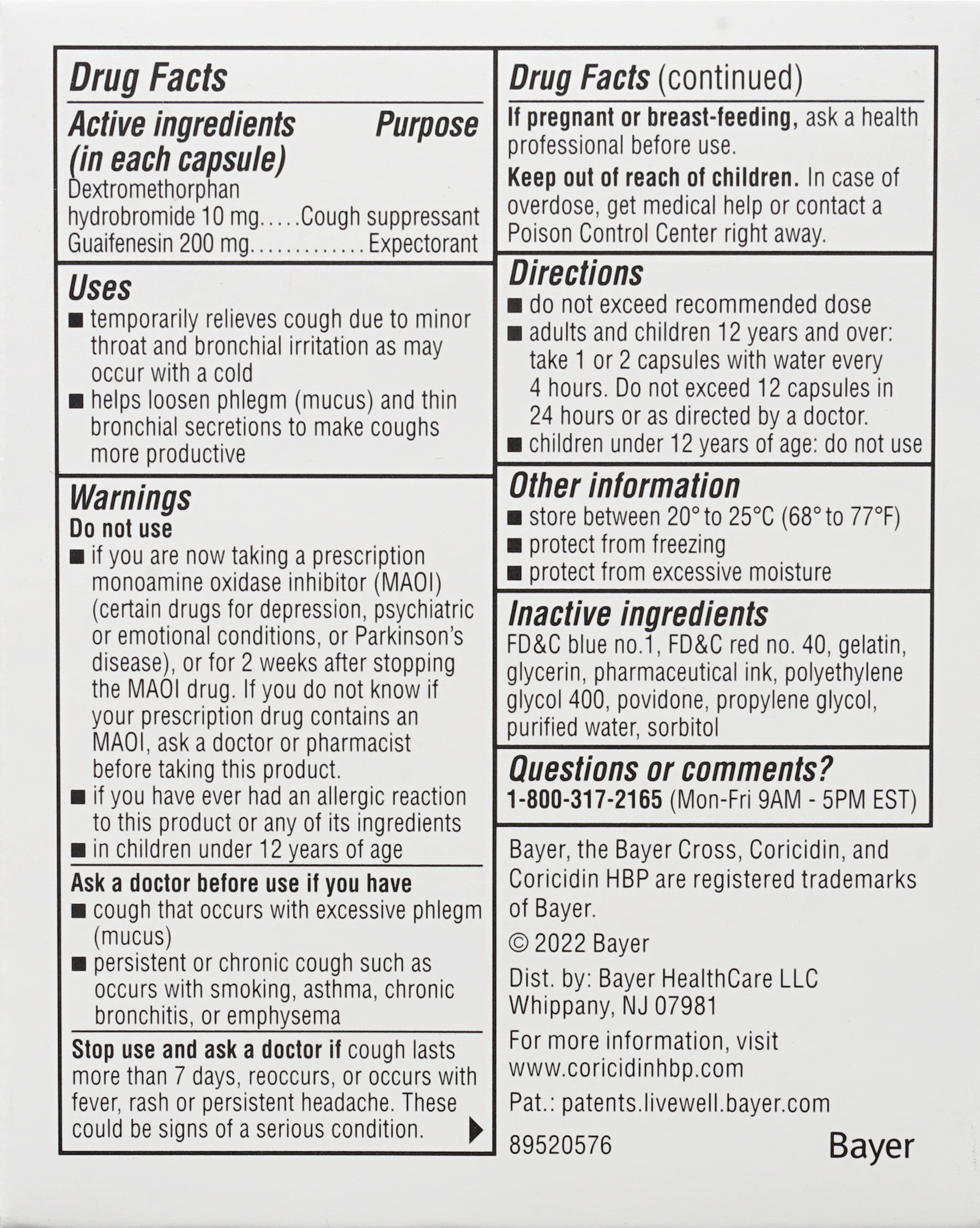 Coricidin HBP Chest Congestion & Cough Liquid Gels – Image 18
