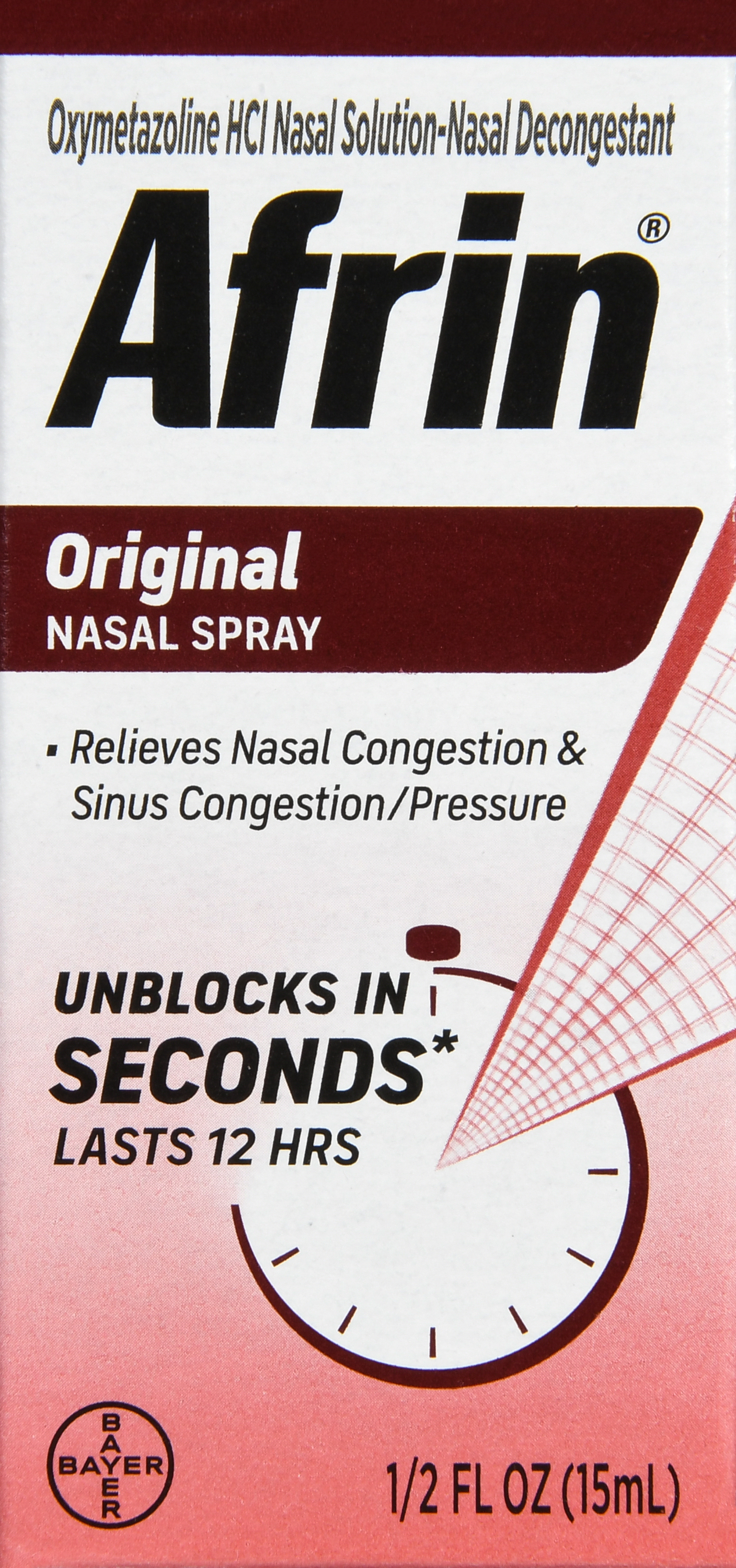 Afrin Original Oxymetazoline HCl Nasal Decongestant Spray – Image 17