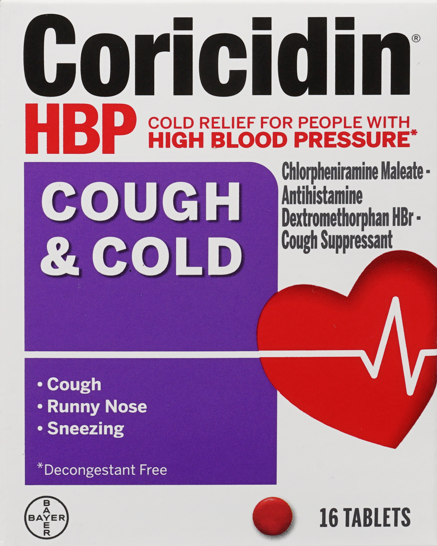 Coricidin HBP Cough & Cold Tablets – Image 20