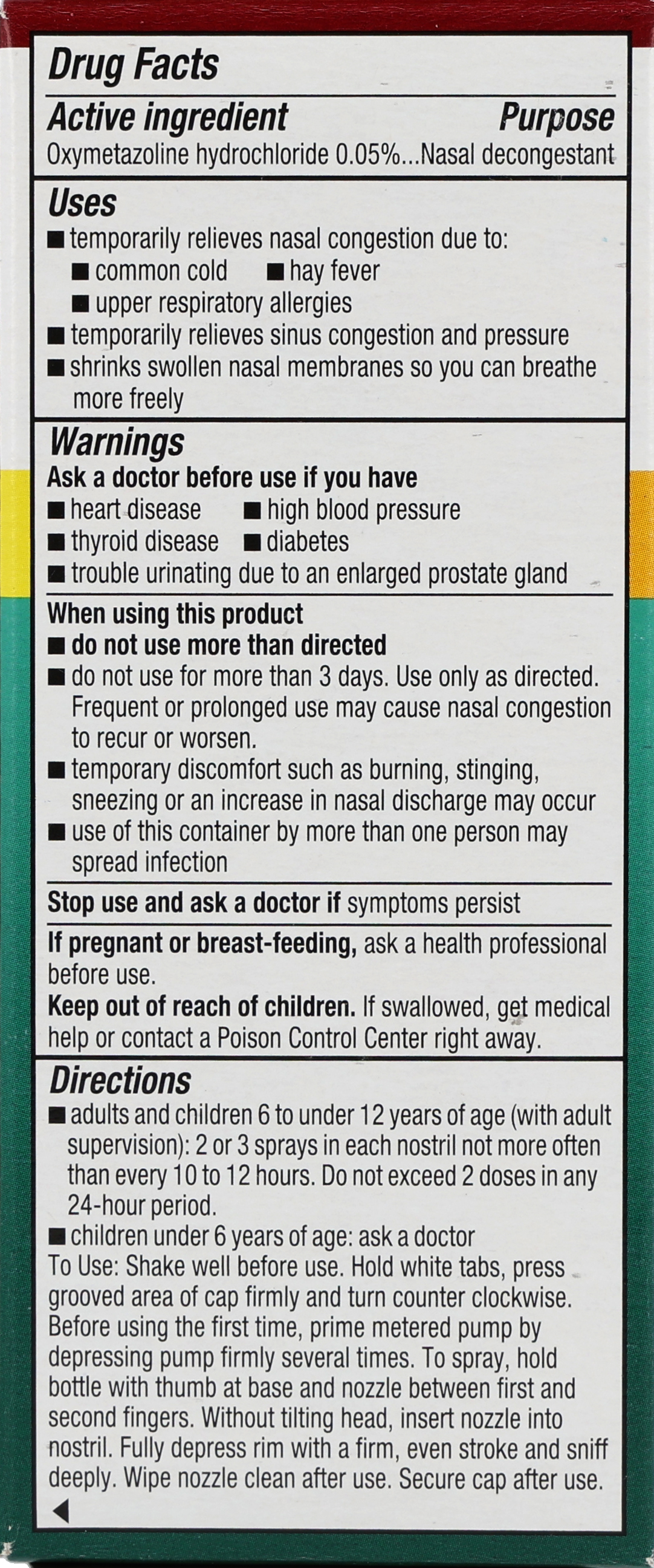 Afrin No Drip Severe Congestion Oxymetazoline HCl Nasal Pump Mist – Image 15