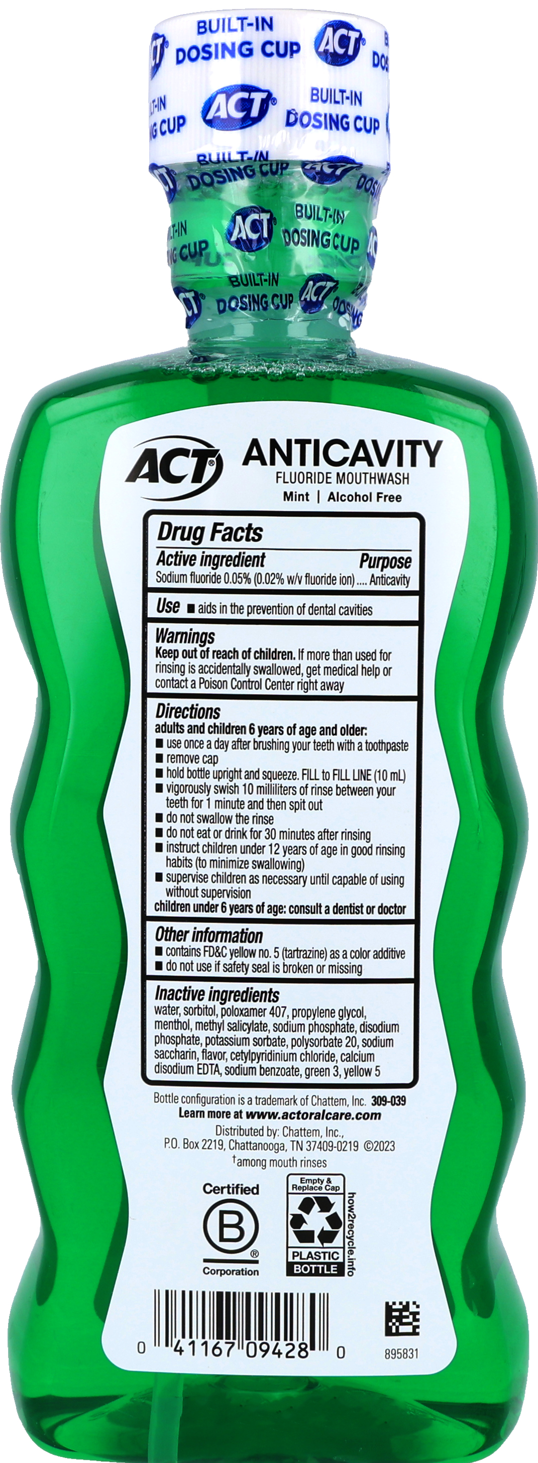 ACT Anticavity Sodium Fluoride 0.05% Mouthwash Mint – Image 7