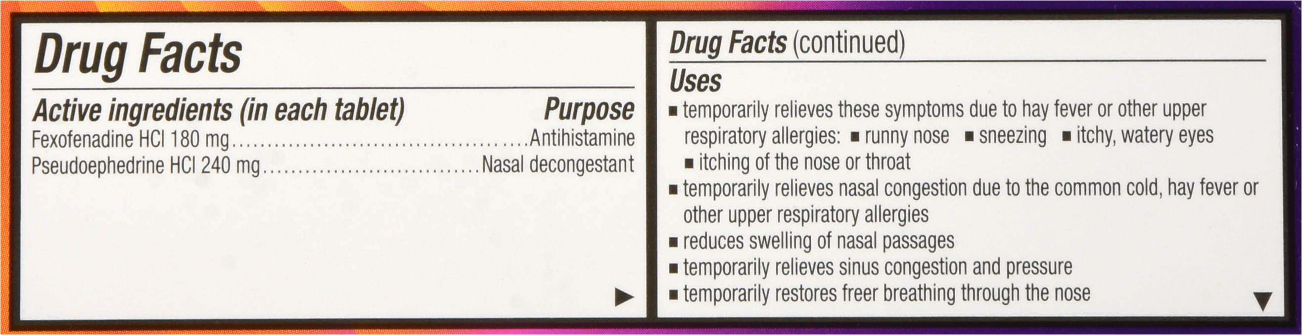 Allegra D 24 Hour Allergy & Congestion Extended Release Tablets – Image 11