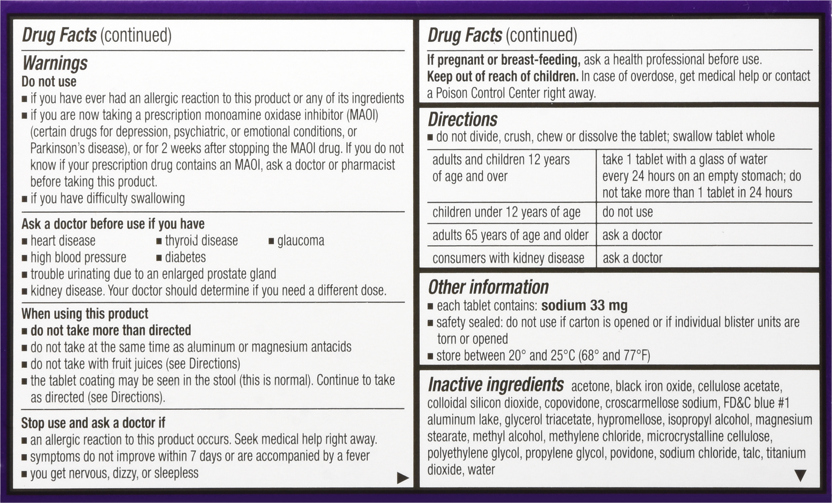 Allegra D 24 Hour Allergy & Congestion Extended Release Tablets – Image 13