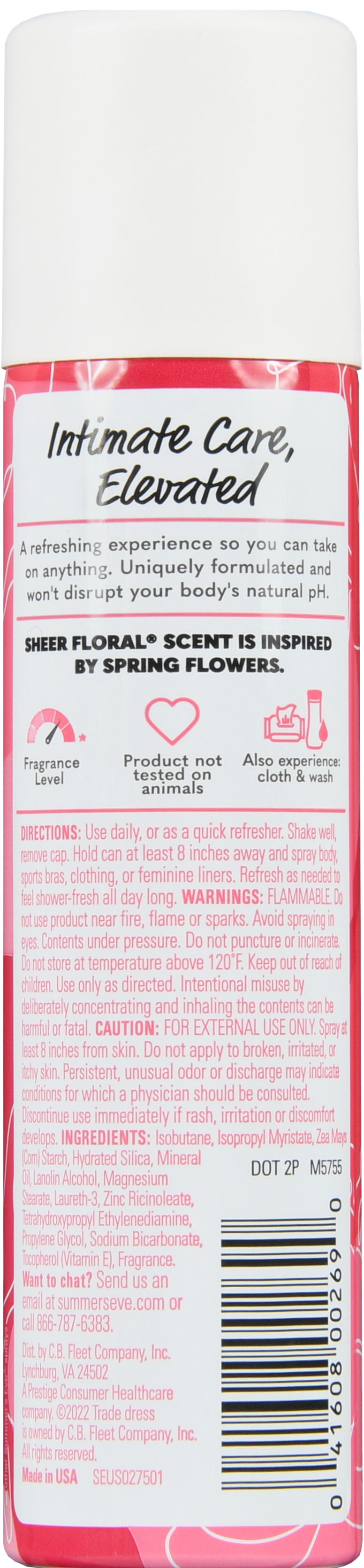 Summer's Eve Daily Refreshing Spray Sheer Floral – Image 13