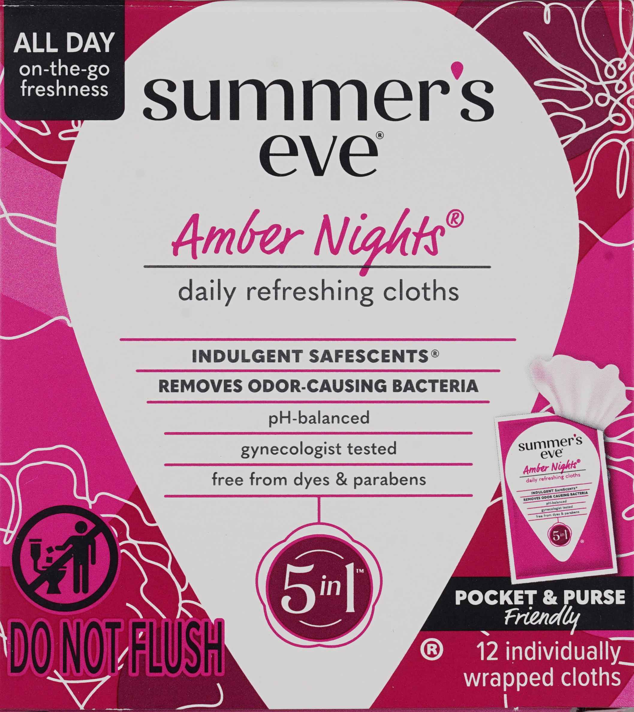 Summer's Eve Daily Refreshing Cloths Amber Nights – Image 8