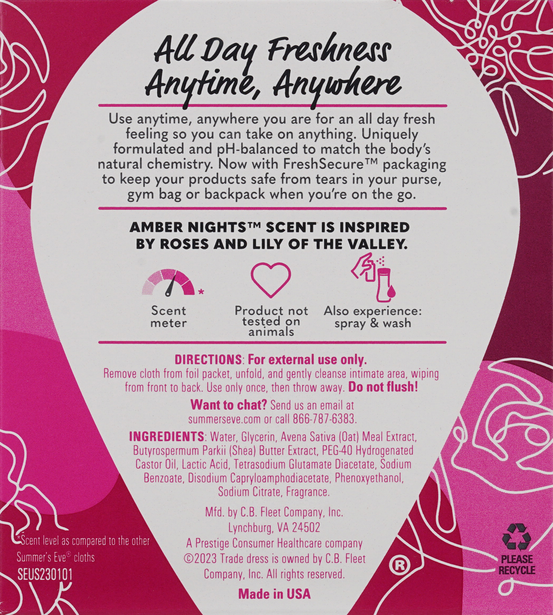 Summer's Eve Daily Refreshing Cloths Amber Nights – Image 10