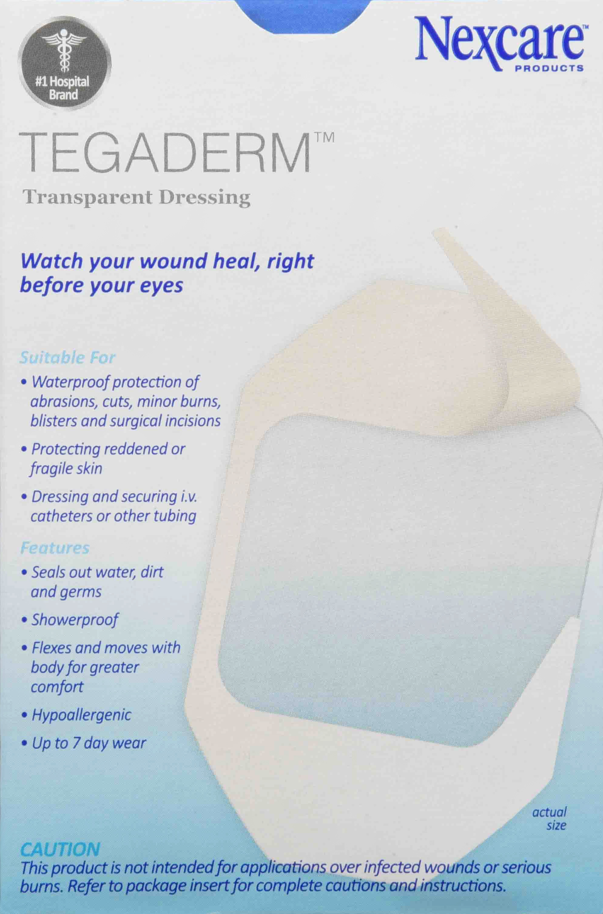 Nexcare Tegaderm Transparent Dressings Waterproof 2.375 x 2.75 In – Image 18