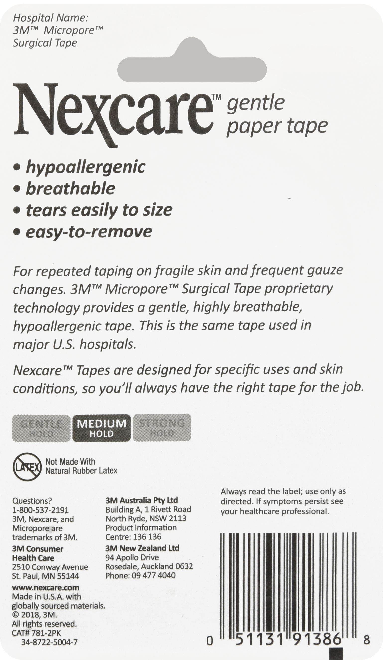 Nexcare Gentle Paper Tape 1 In x 10 Yd – Image 20