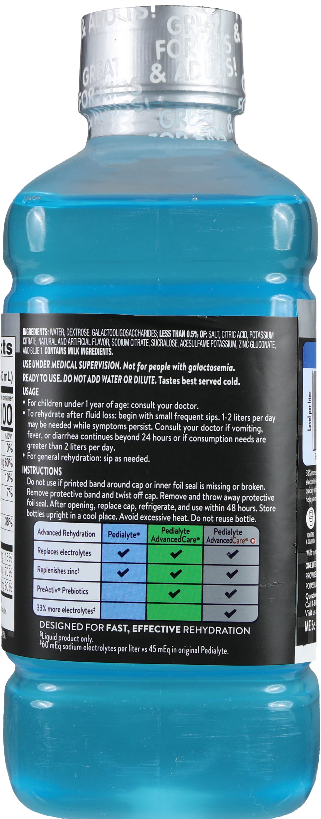 Pedialyte Advanced Care+ Electrolyte Solution Berry Frost – Image 14