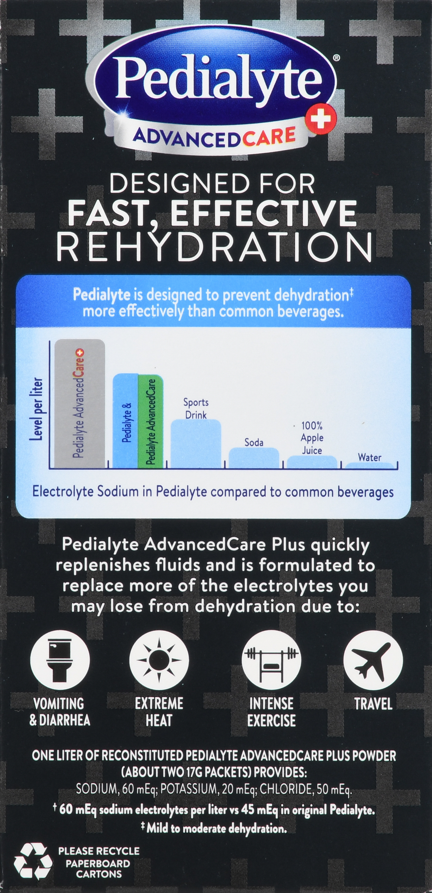 Pedialyte Advanced Care+ Electrolyte Powder Packets Berry Frost – Image 16