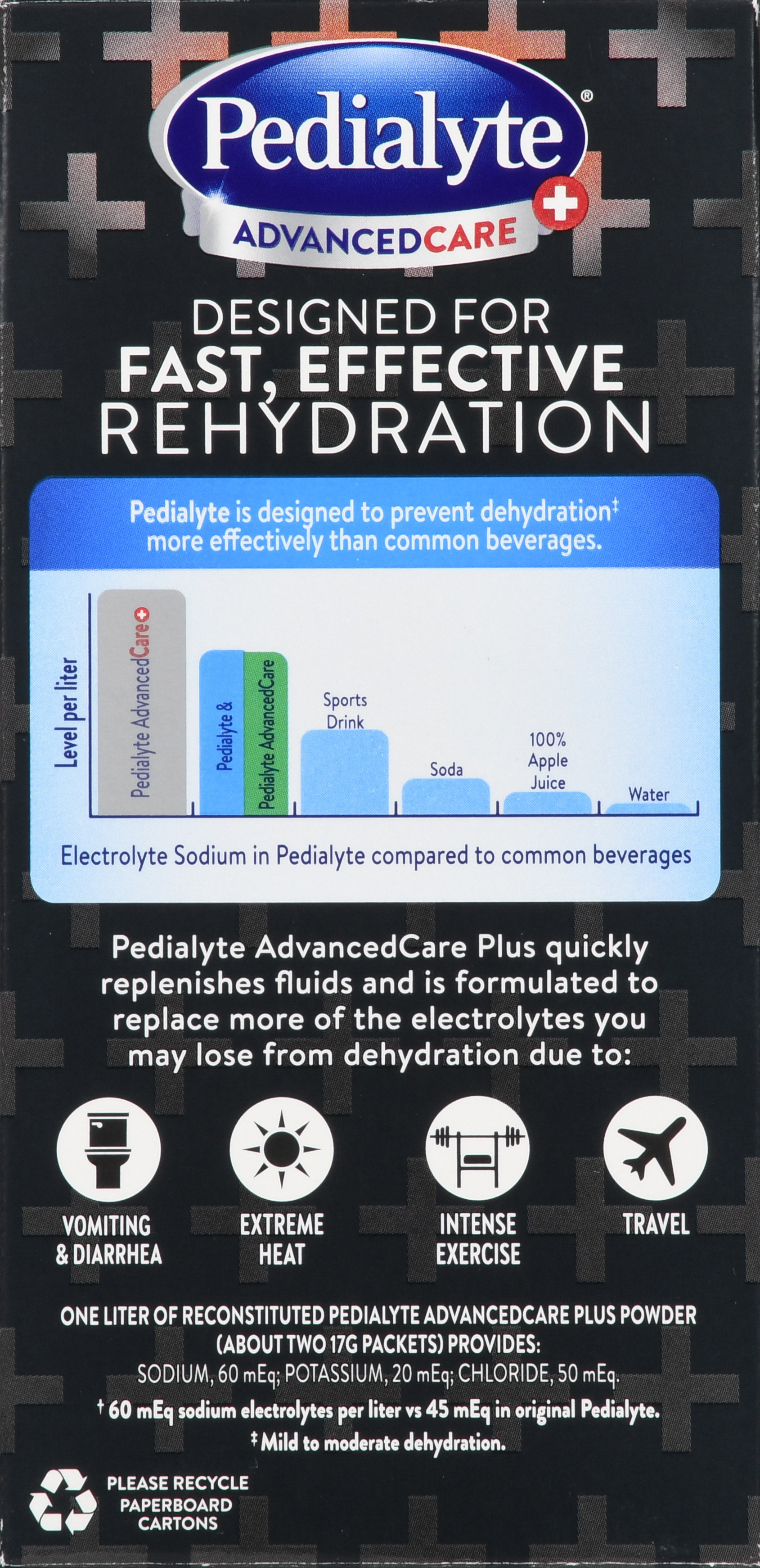 Pedialyte Advanced Care+ Electrolyte Powder Packets Strawberry Freeze – Image 17