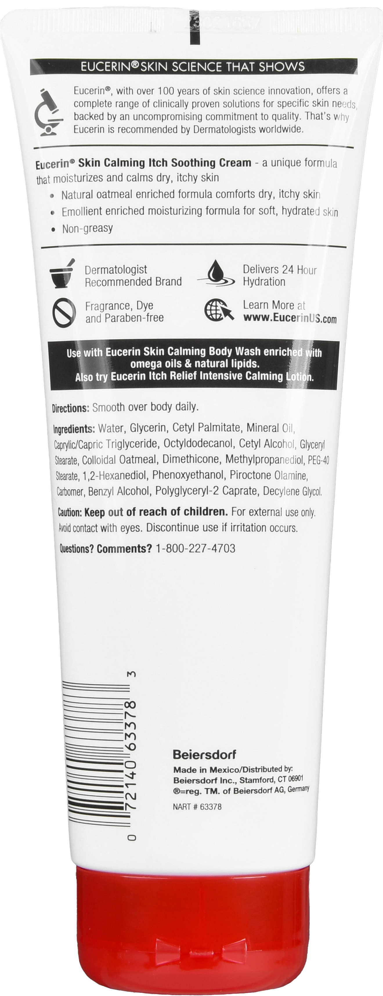 Eucerin Skin Calming Itch Soothing Cream Fragrance Free – Image 8