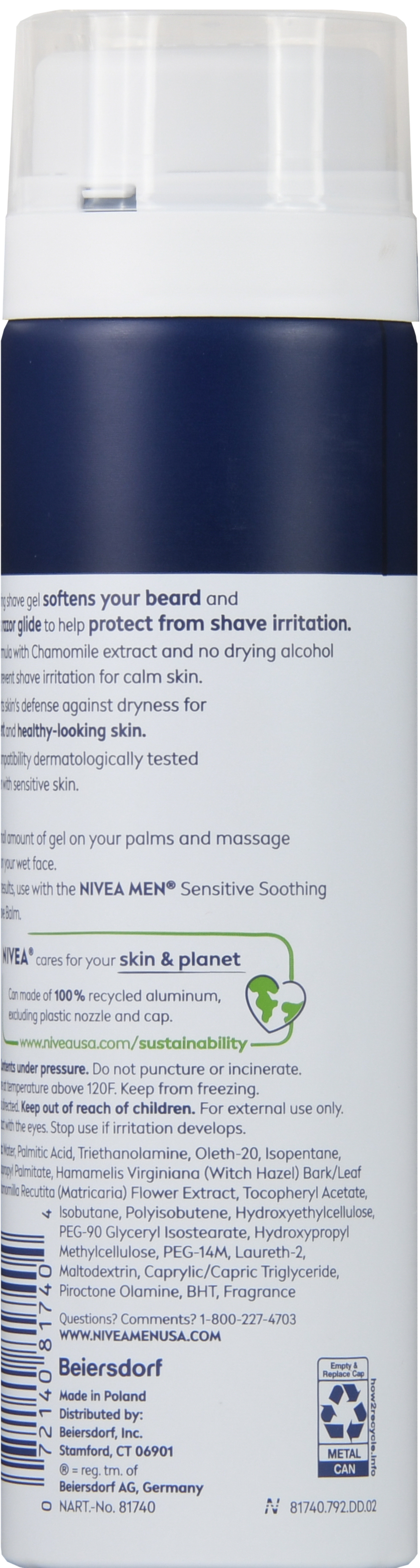 NIVEA Men Shave Gel Sensitive – Image 12