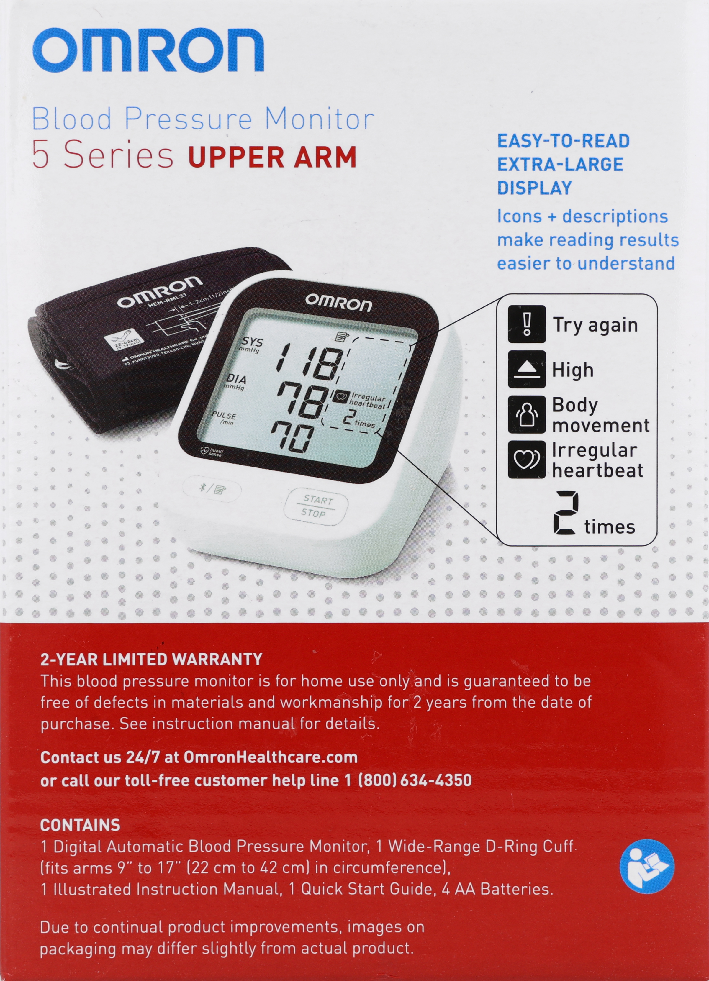 OMRON Blood Pressure Monitor  5 Series Upper Arm – Image 19