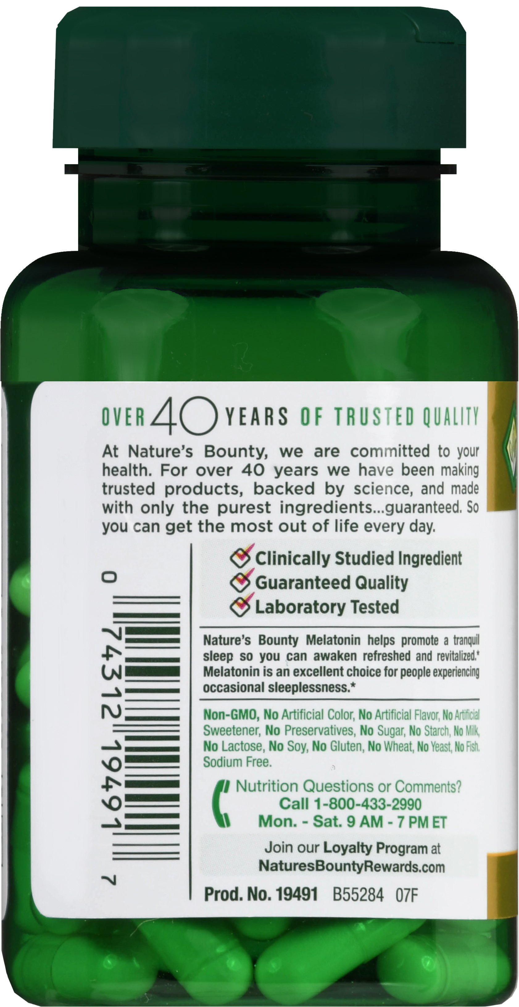 Nature's Bounty Melatonin 10 mg Capsules – Image 12