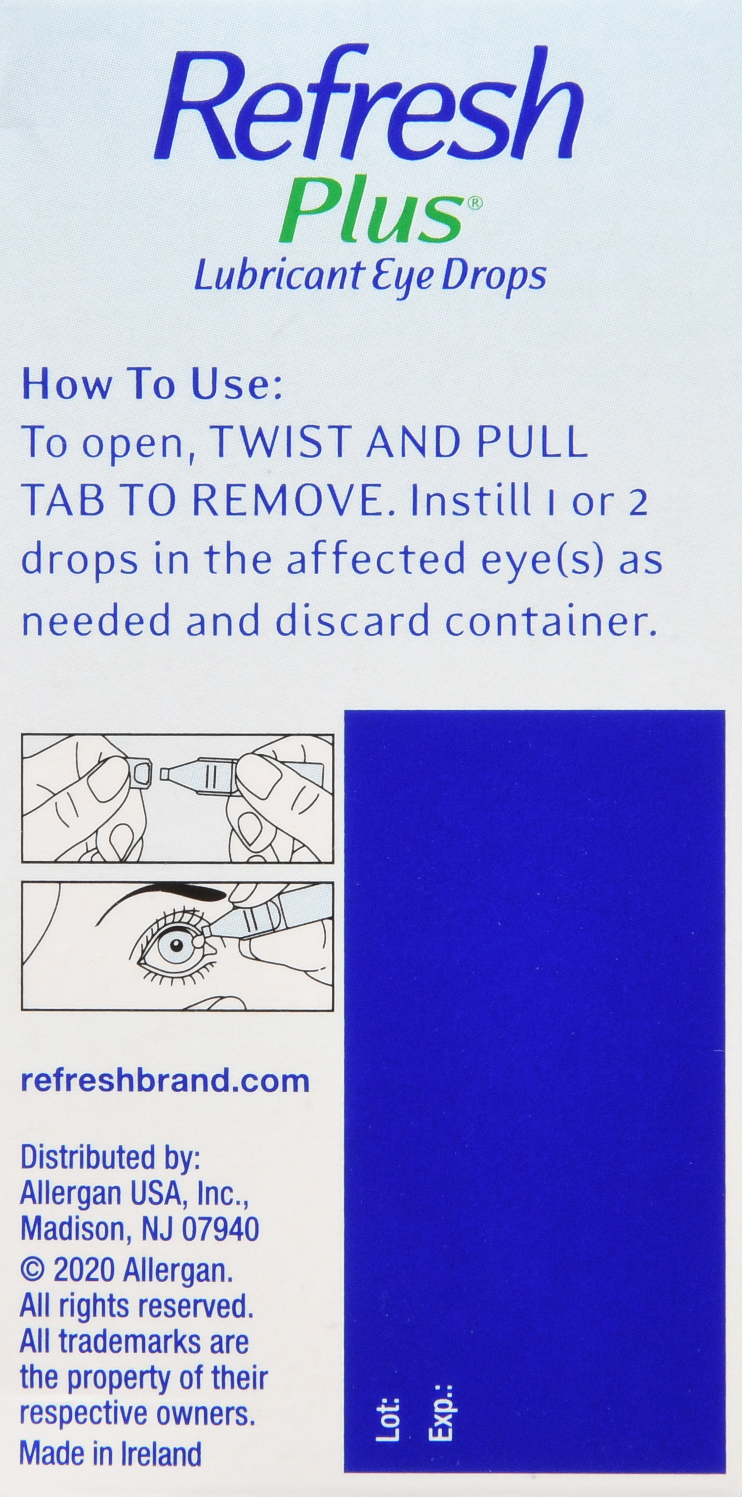 Refresh Plus Lubricant Eye Drops Single-Use Containers – Image 16