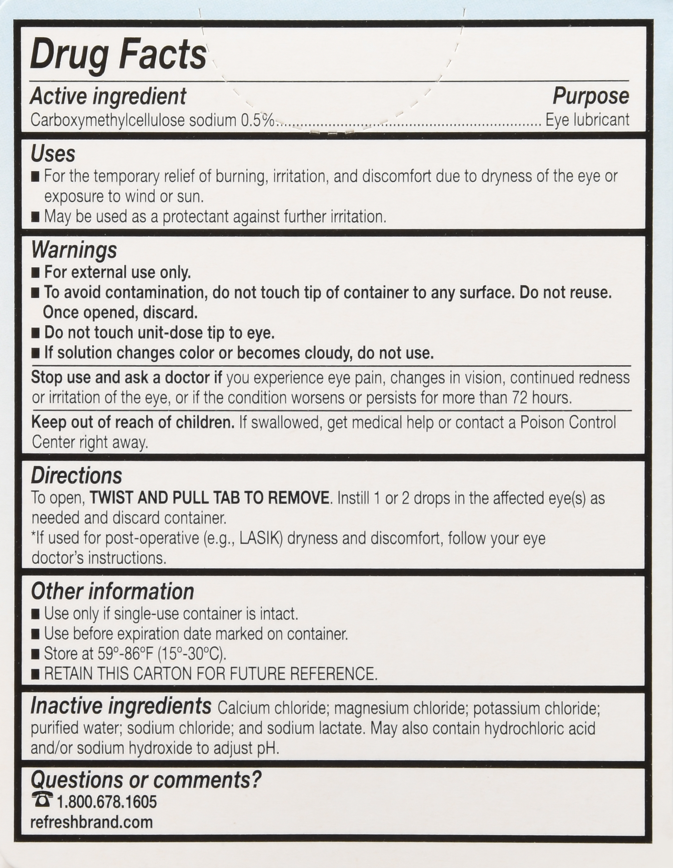 Refresh Plus Lubricant Eye Drops Single-Use Containers – Image 19