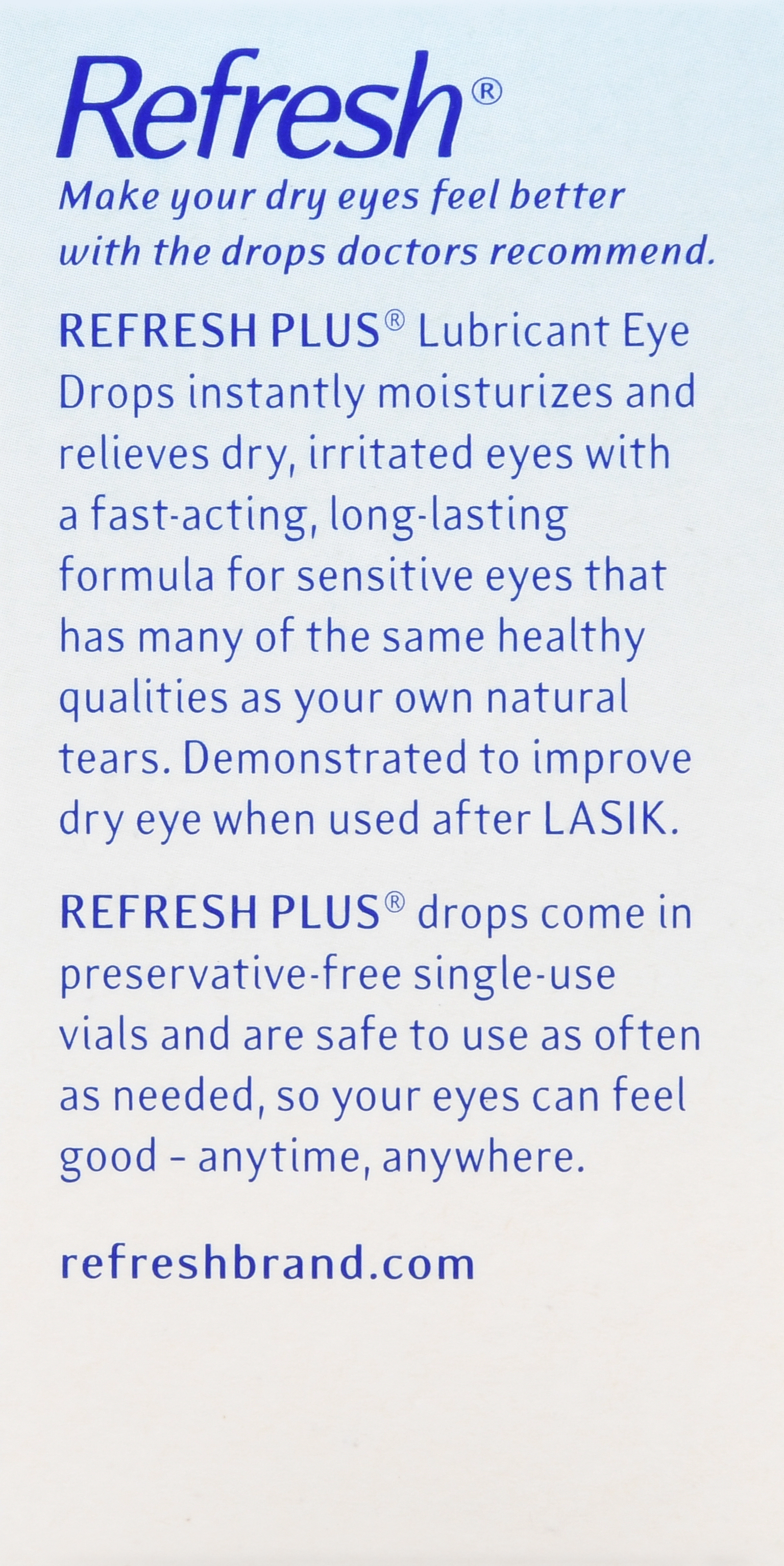 Refresh Plus Lubricant Eye Drops Single-Use Containers – Image 17