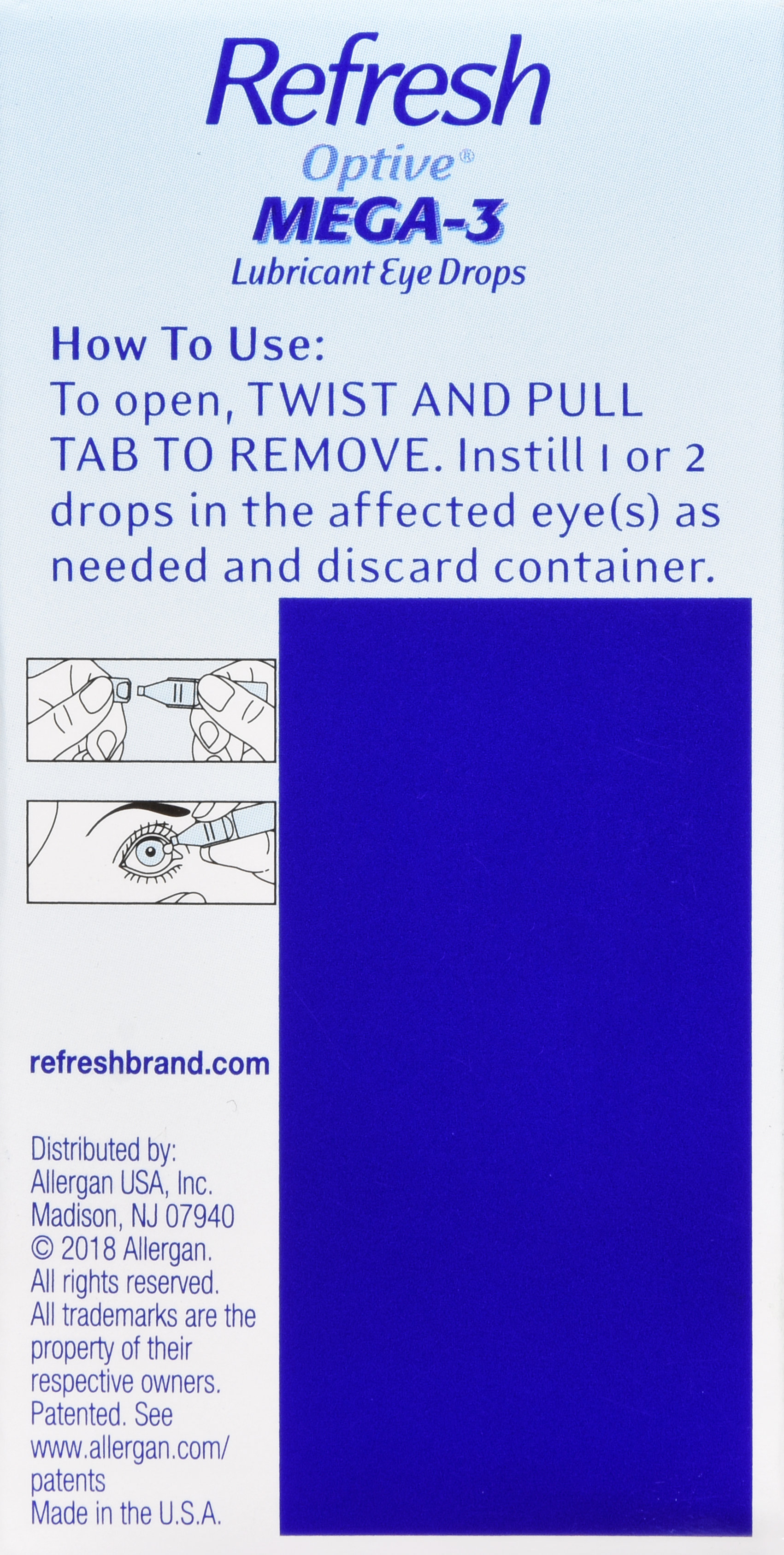 Refresh Optive Mega-3 Lubricant Eye Drops Single-Use Containers – Image 17