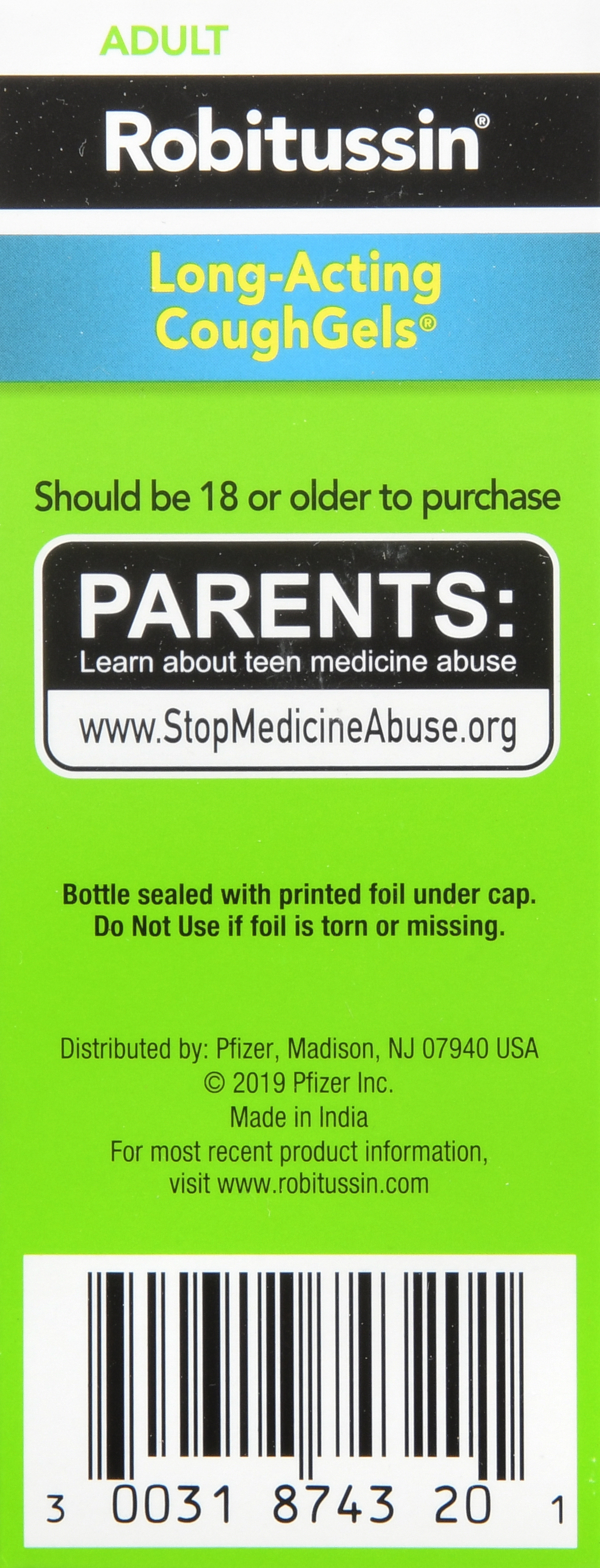 Robitussin Adult Dextromethorphan HBr Cough Suppressant Long-Acting CoughGels – Image 16