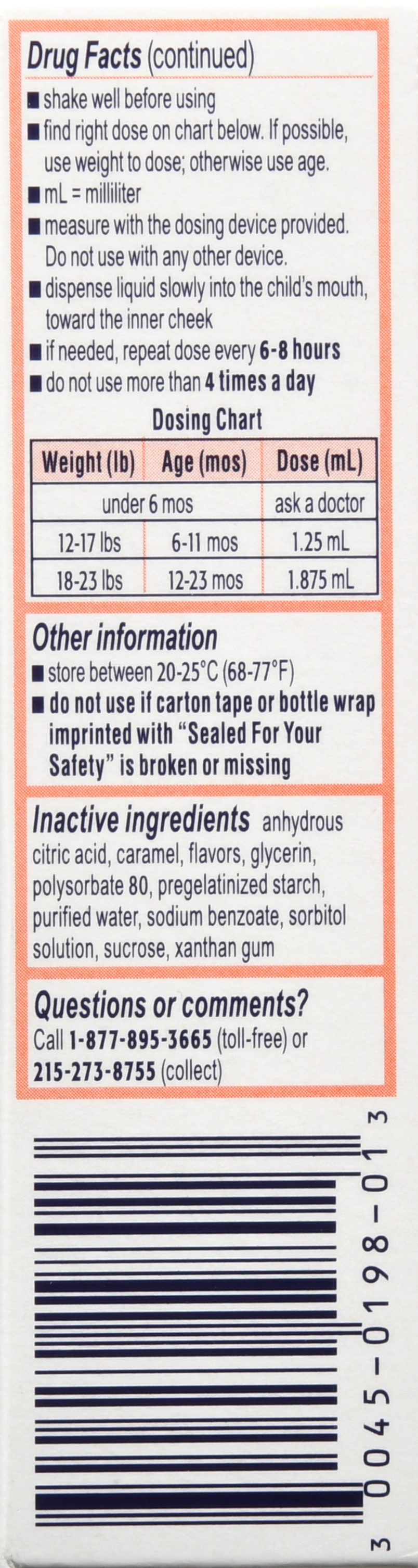 Motrin Infants' Ibuprofen 50 mg Concentrated Drops Original Berry Dye-Free – Image 14