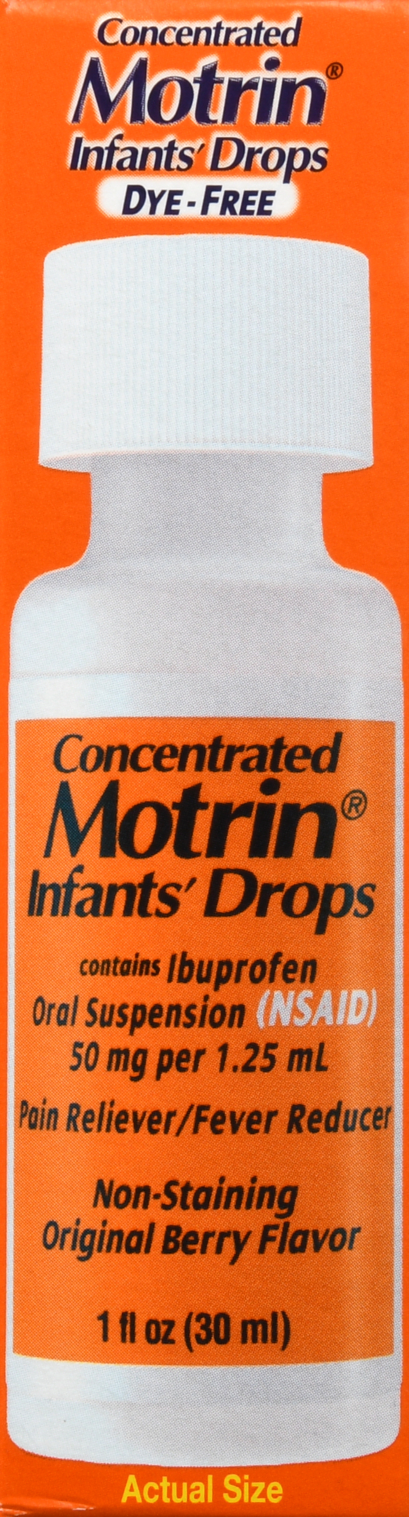 Motrin Infants' Ibuprofen 50 mg Concentrated Drops Original Berry Dye-Free – Image 15