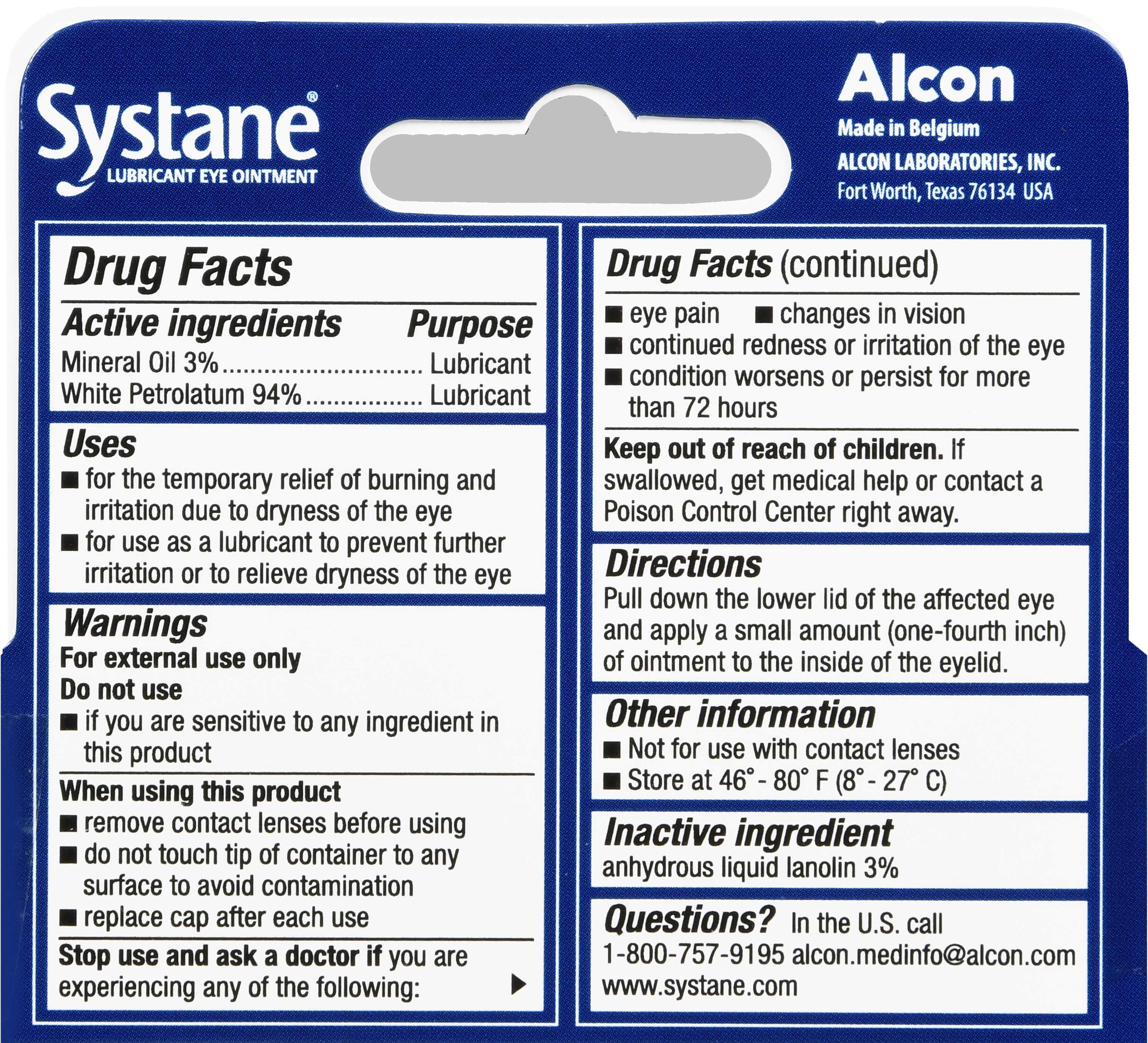 Systane Nighttime Severe Dry Eye Relief Lubricant Eye Ointment – Image 19