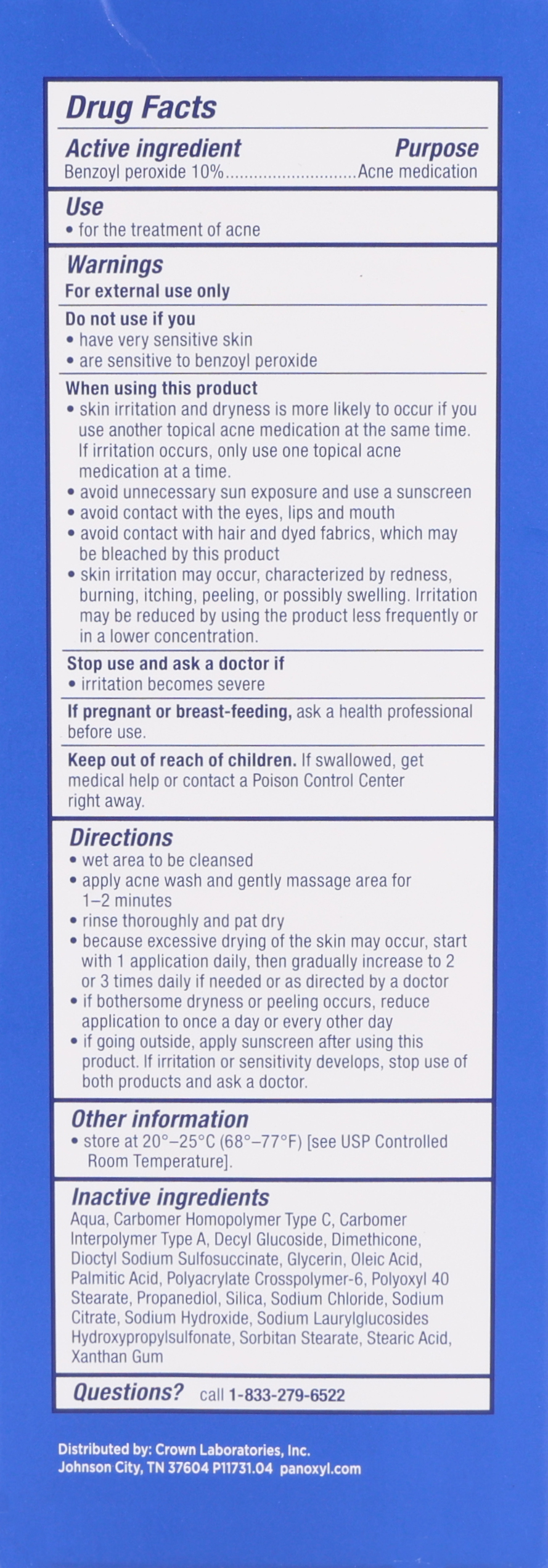 PanOxyl 10% Benzoyl Peroxide Acne Foaming Wash Maximum Strength – Image 18