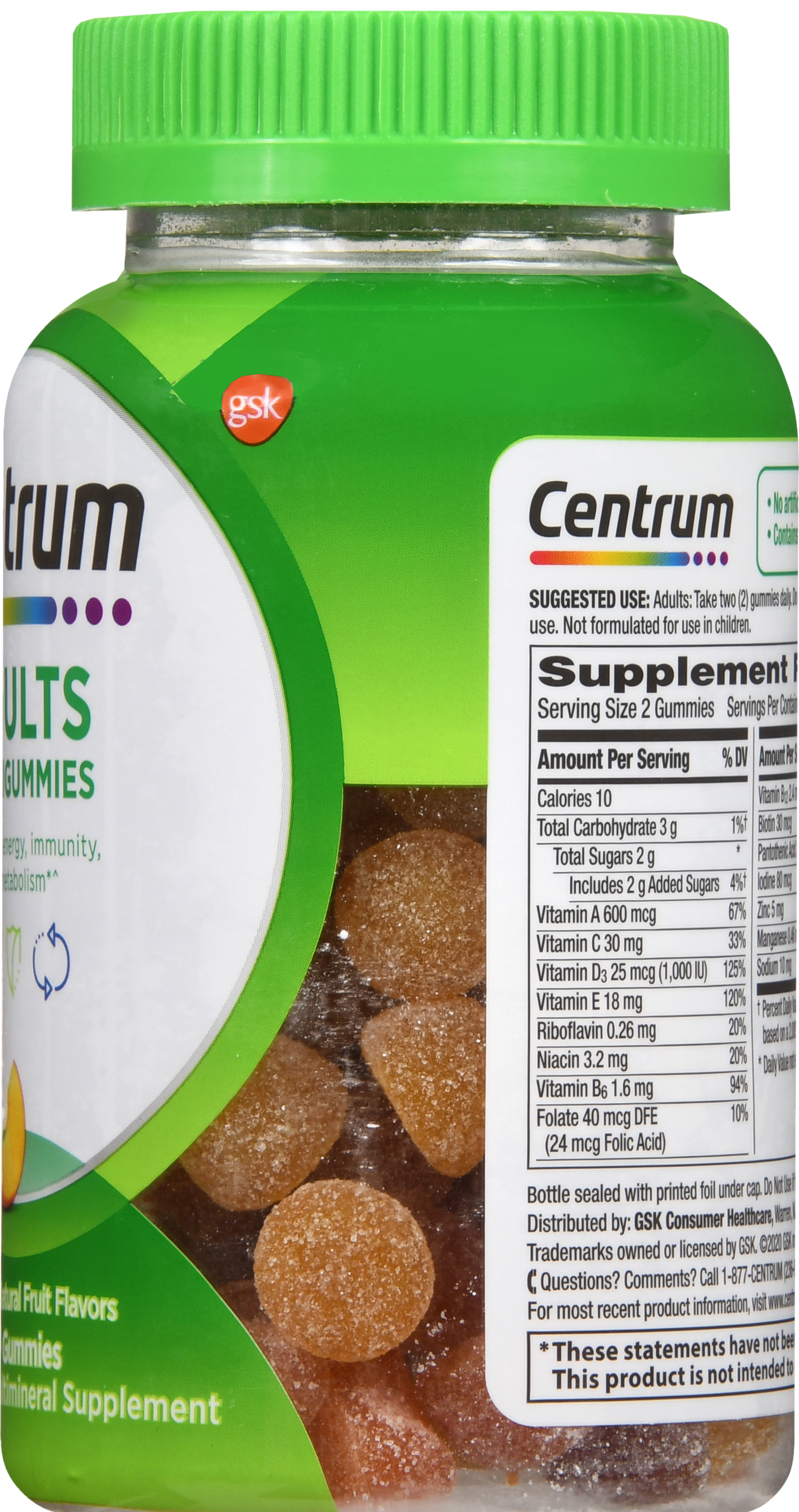 Centrum Adults MultiGummies Assorted Natural Fruit – Image 20