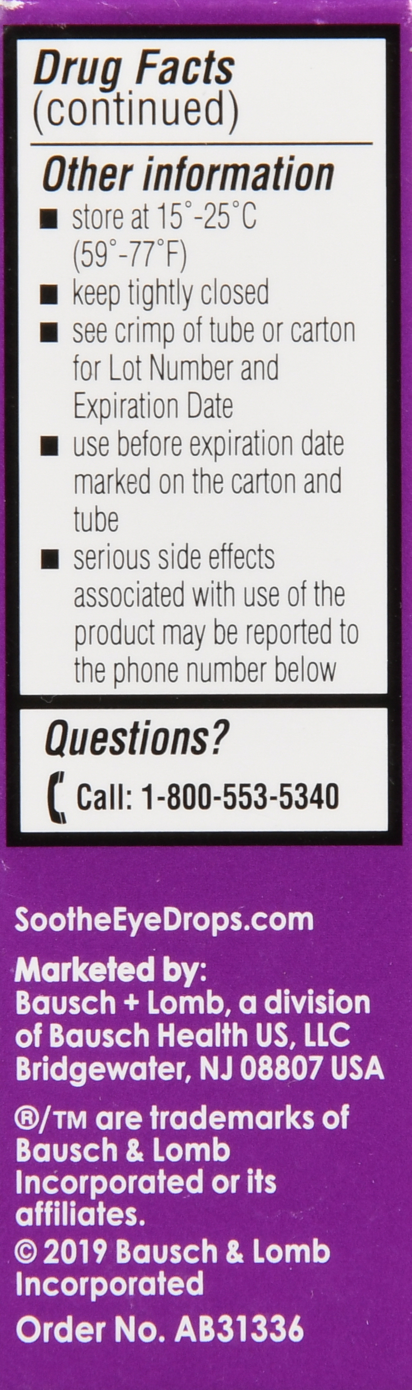 Bausch + Lomb Soothe Nighttime Lubricant Eye Ointment Preservative Free – Image 12