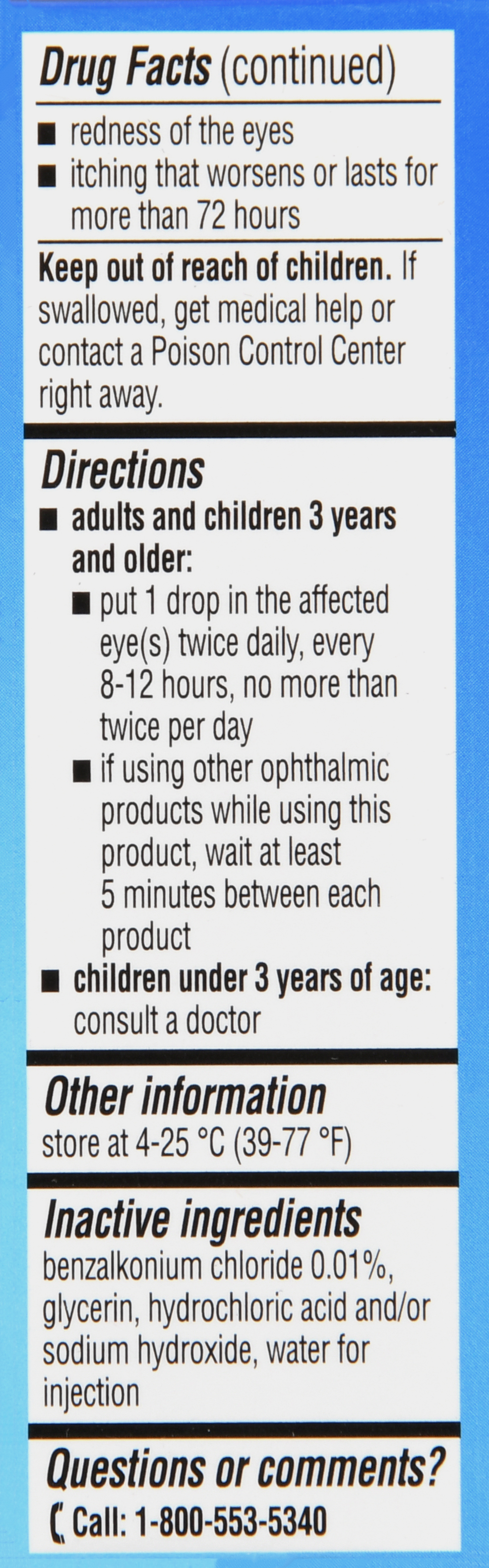 Bausch + Lomb Alaway Eye Itch Relief Ketotifen Fumarate 0.035% Antihistamine Drops – Image 15