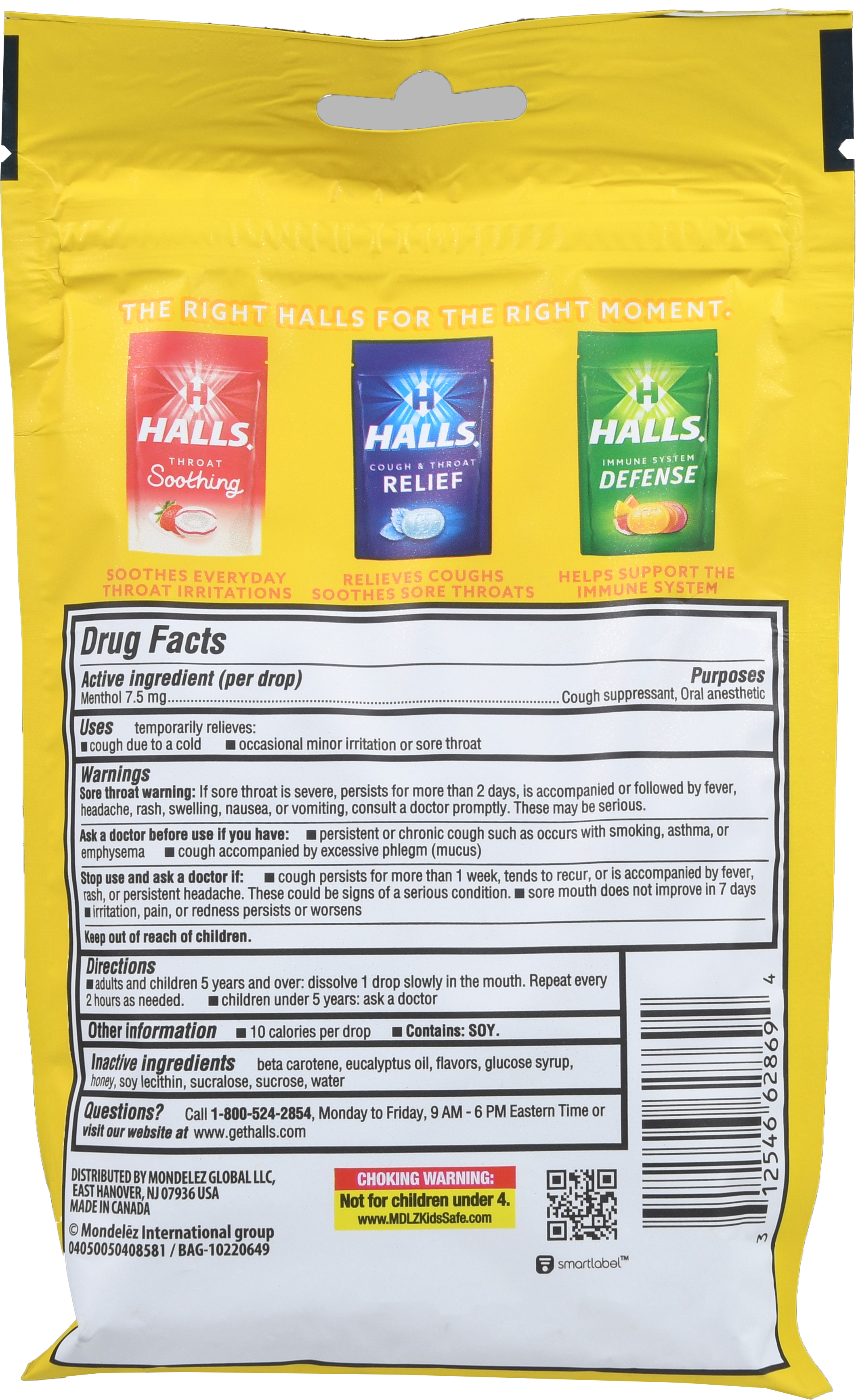 Halls Cough & Throat Relief Drops Honey Lemon – Image 8