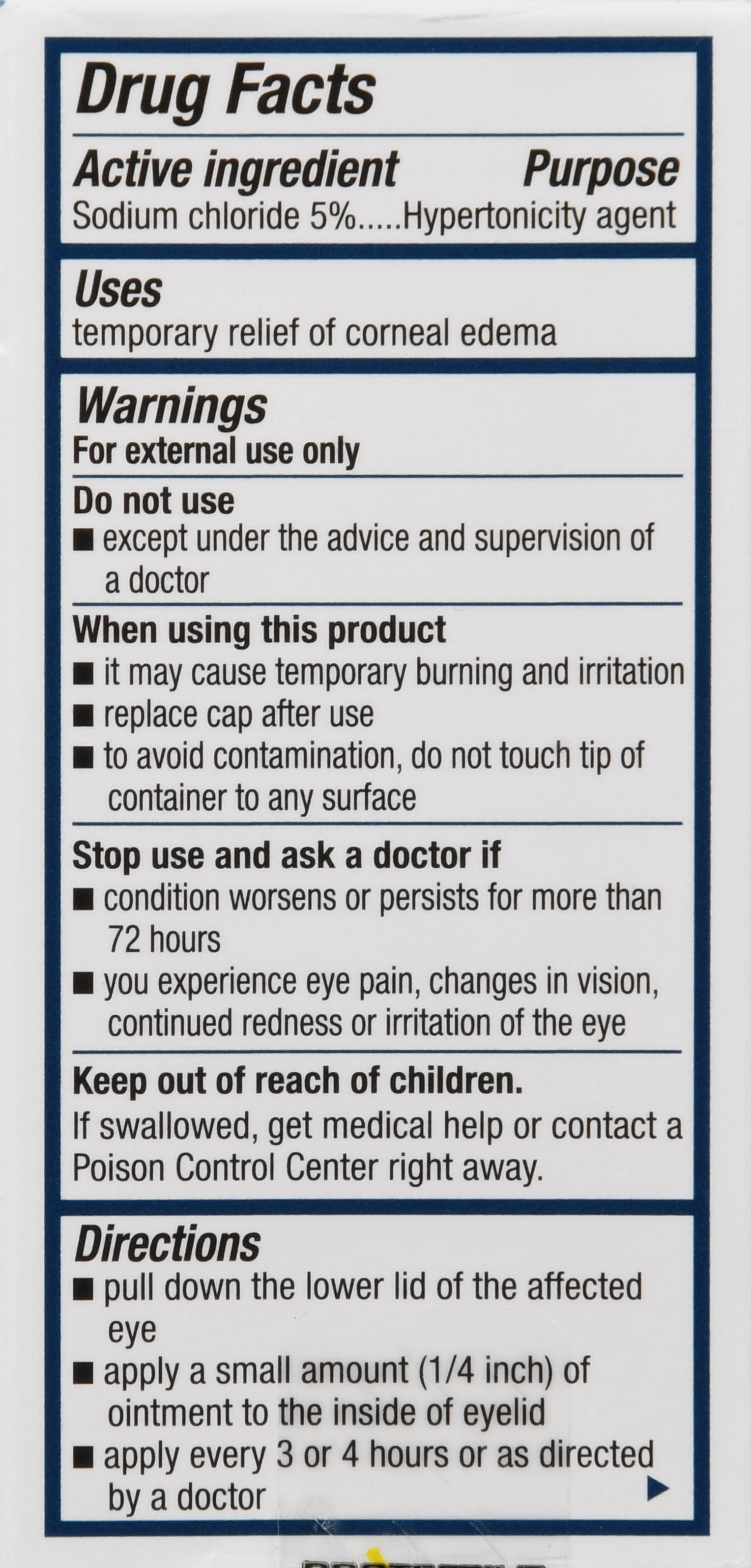Bausch + Lomb Muro 128 Sodium Chloride 5% Hypertonicity Ophthalmic Ointment – Image 16
