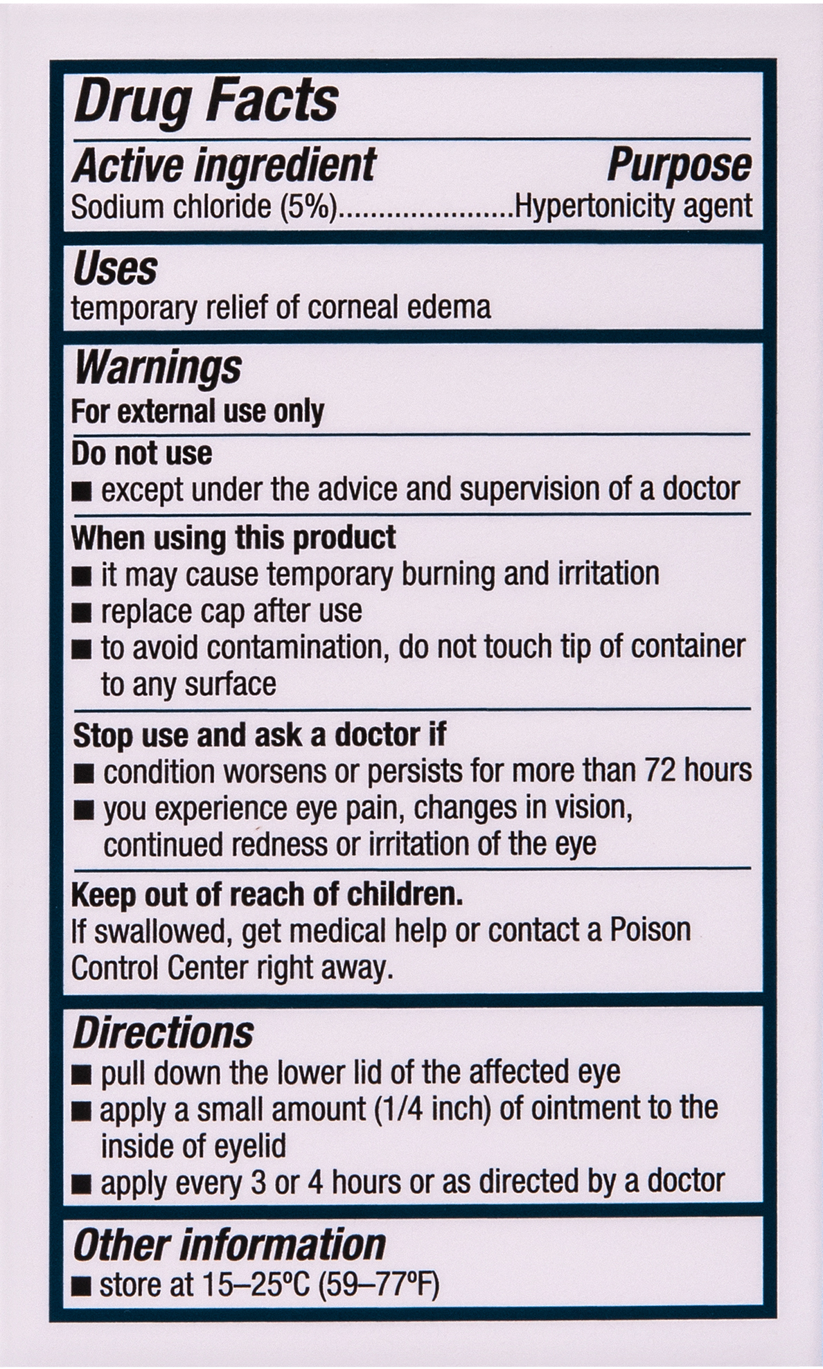 Bausch + Lomb Muro 128 Sodium Chloride Hypertonicity Ophthalmic Ointment 5% – Image 13