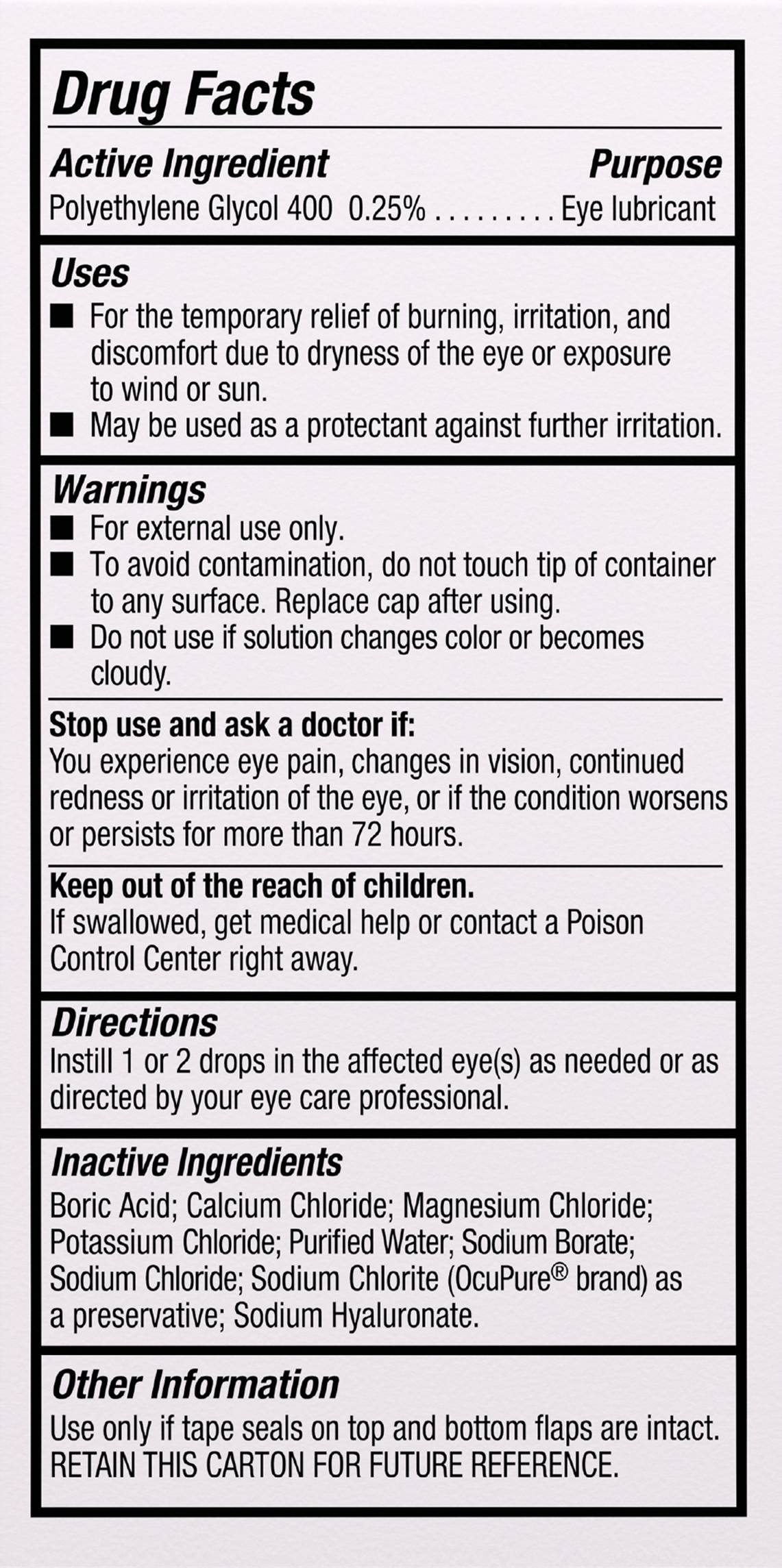 Bausch + Lomb Blink Tears Lubricating Eye Drops Mild-Moderate Dry Eye – Image 15