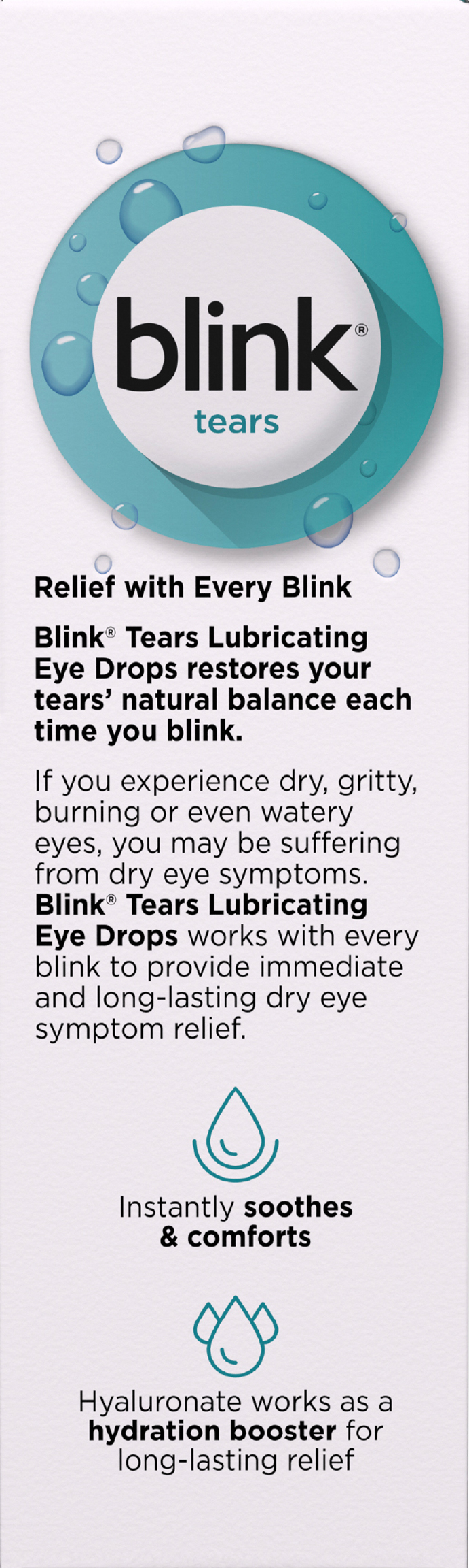 Bausch + Lomb Blink Tears Lubricating Eye Drops Mild-Moderate Dry Eye – Image 12
