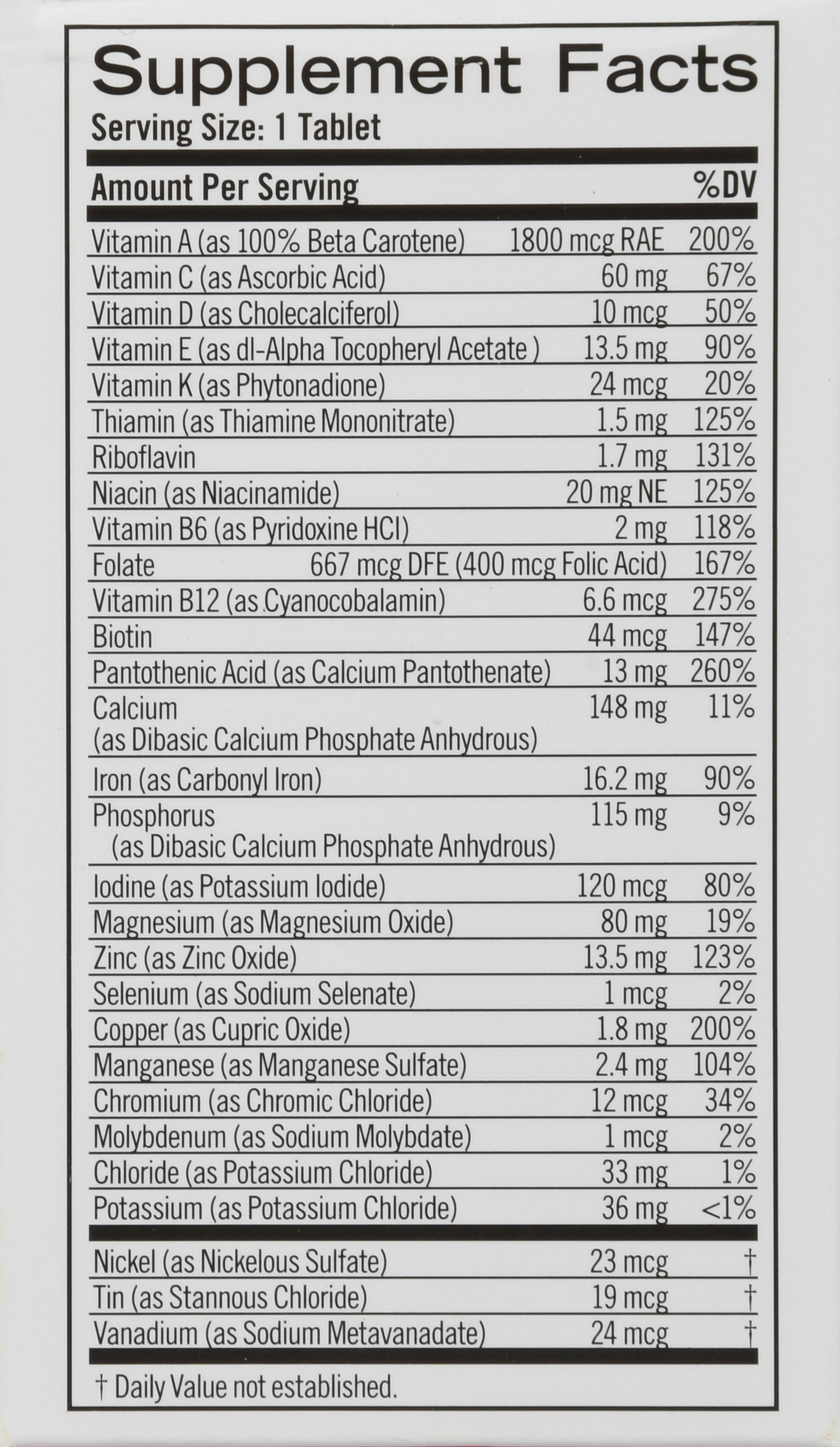 Geritol Nutrition Support Multivitamin/Multimineral Supplement Tablets – Image 18