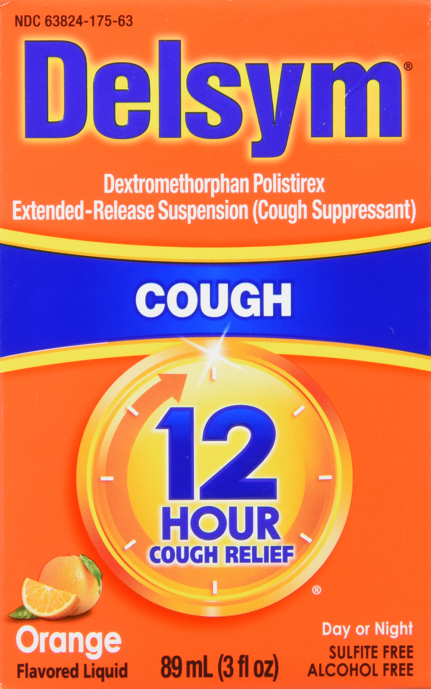 Delsym 12 Hour Cough Relief Liquid Orange – Image 19