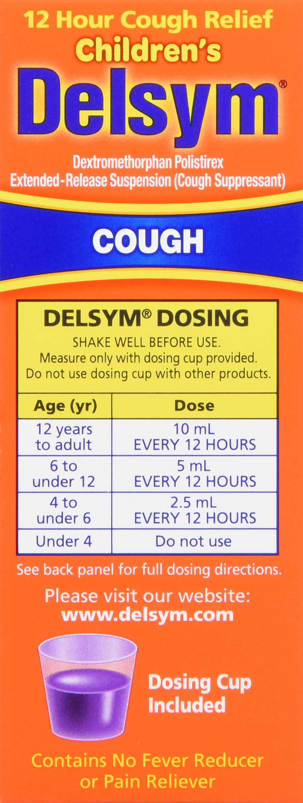 Delsym Children's 12 Hour Cough Relief Liquid Grape 3OZ – Image 4