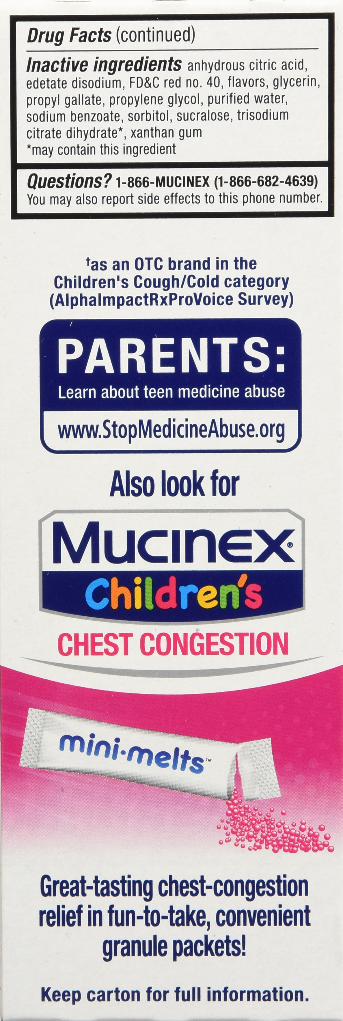 Mucinex Children's Cough Liquid Cherry 4OZ – Image 3