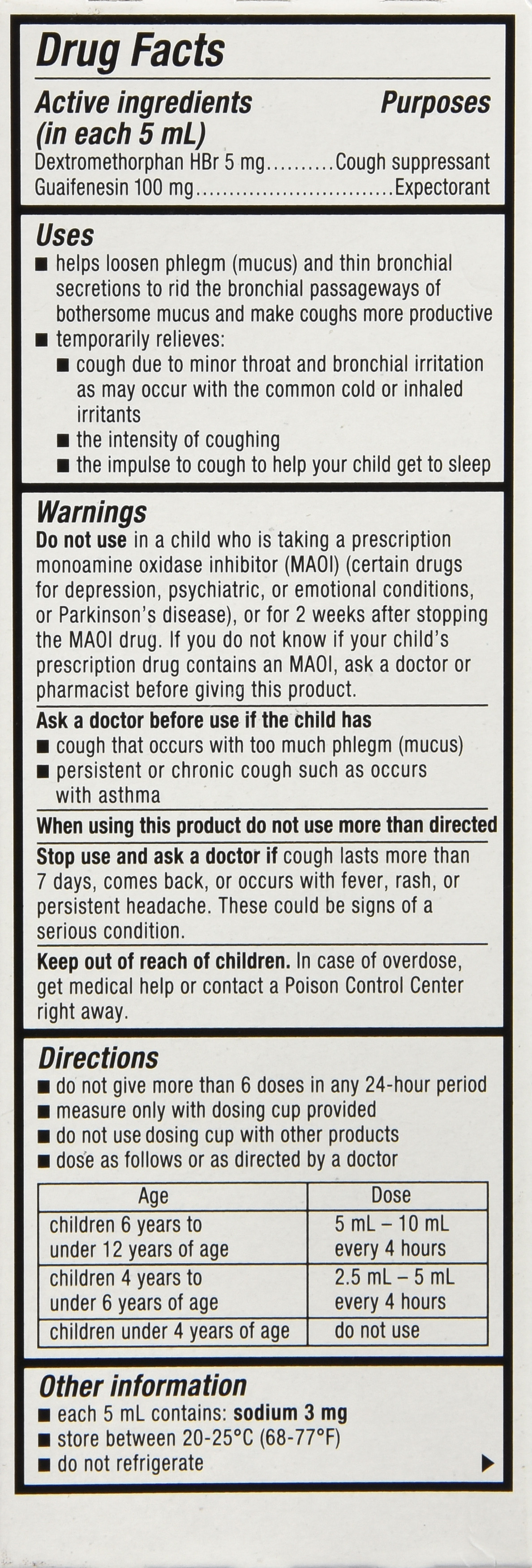 Mucinex Children's Cough Liquid Cherry 4OZ – Image 2