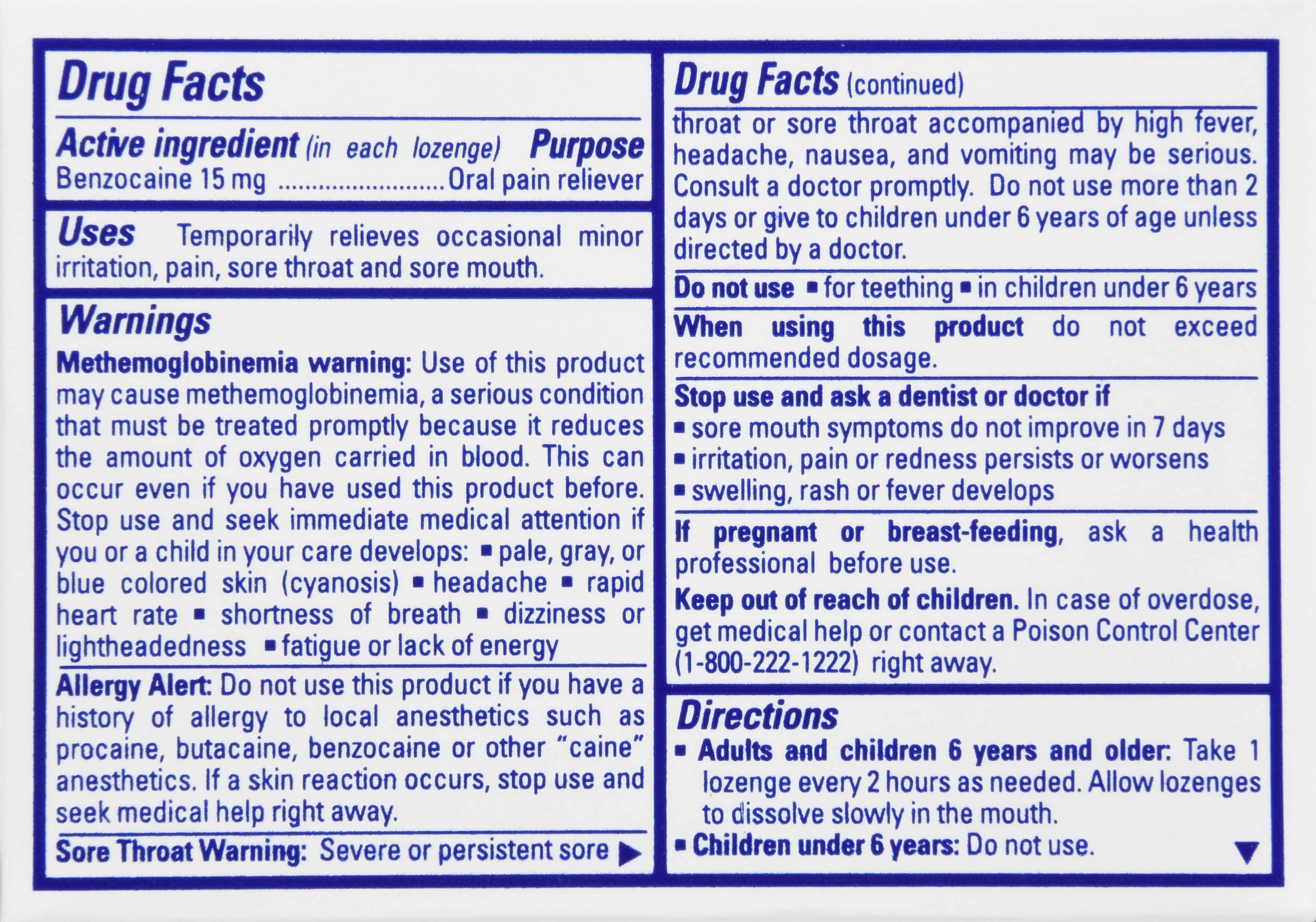 Chloraseptic Benzocaine Oral Pain Reliever Sore Throat Lozenges Honey Lemon Warming – Image 20
