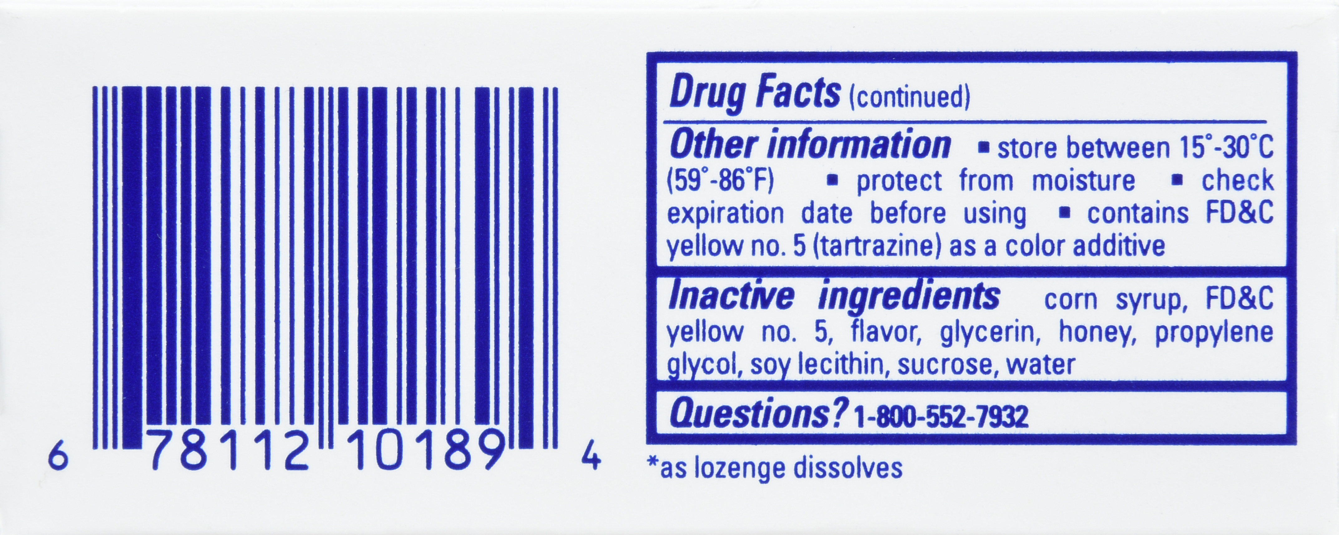 Chloraseptic Benzocaine Oral Pain Reliever Sore Throat Lozenges Honey Lemon Warming – Image 17