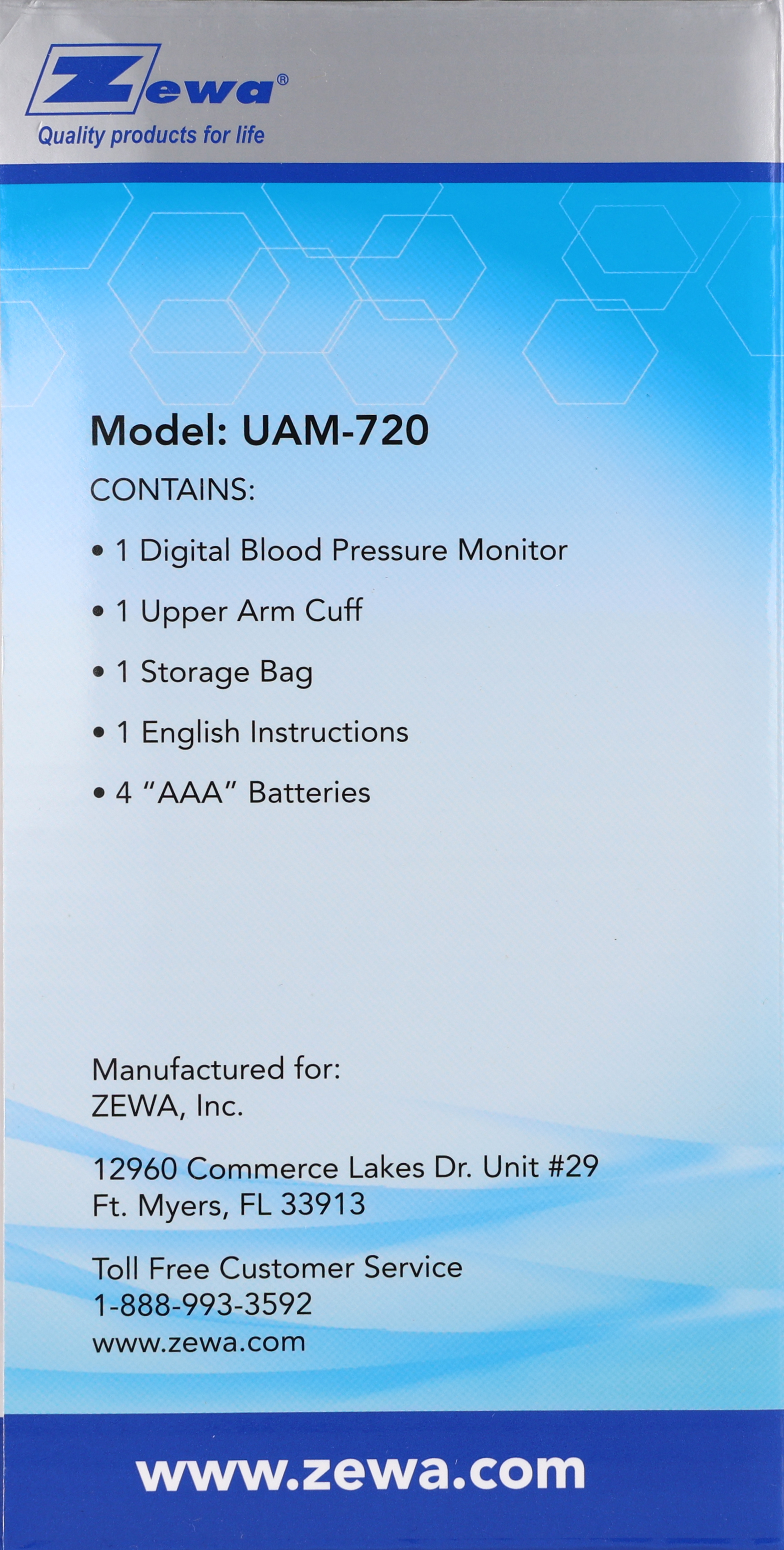 Zewa Automatic Blood Pressure Monitor Classic Medium/Large Cuff – Image 13