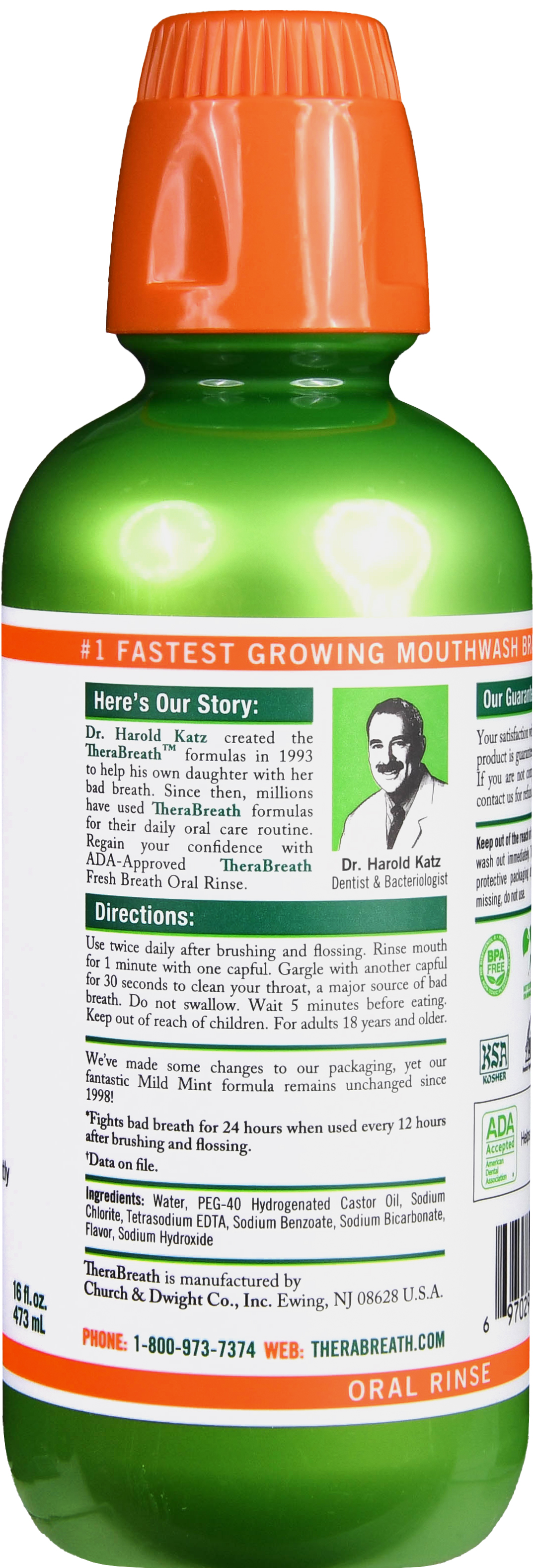 TheraBreath Fresh Breath Oral Rinse Mild Mint – Image 11