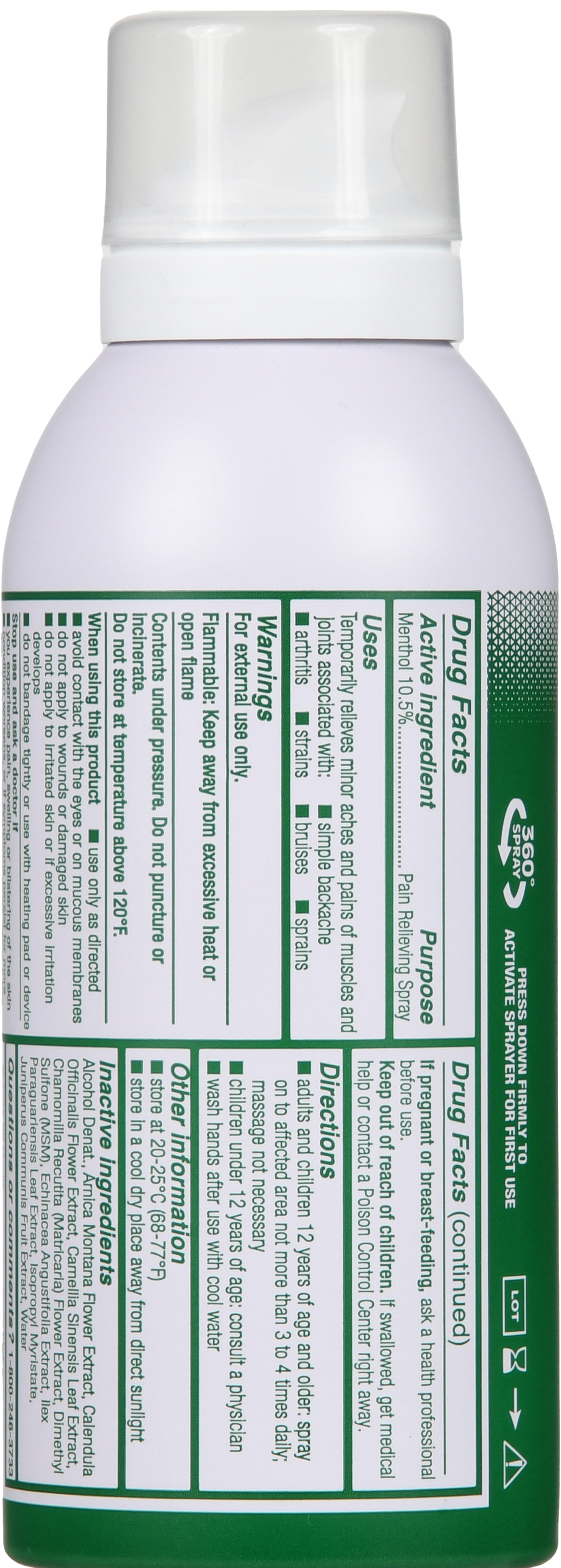 Biofreeze Menthol-Pain Relieving Spray – Image 12