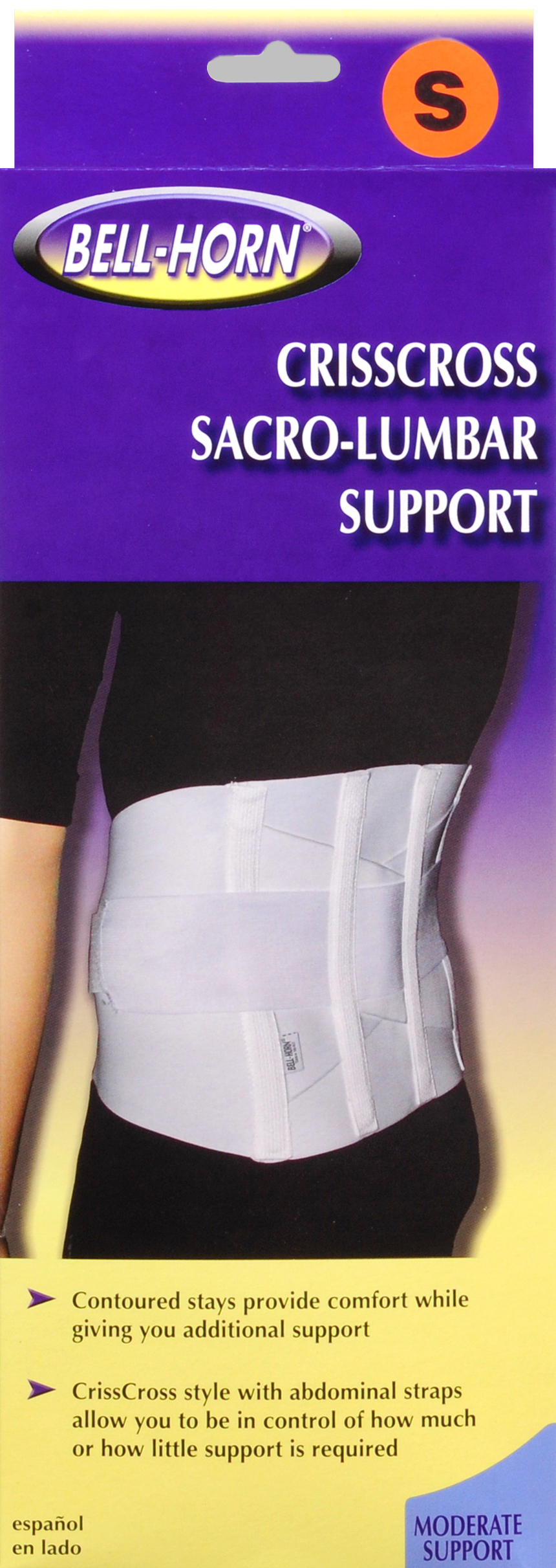 Bell-Horn Crisscross Sacro-Lumbar Support White S – Image 6