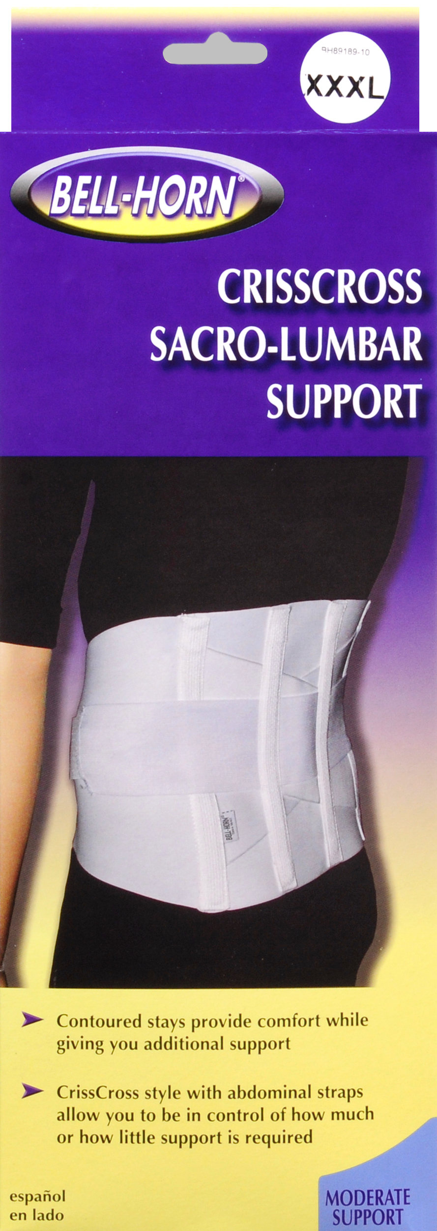 Bell-Horn Crisscross Sacro-Lumbar Support White XXXL – Image 6